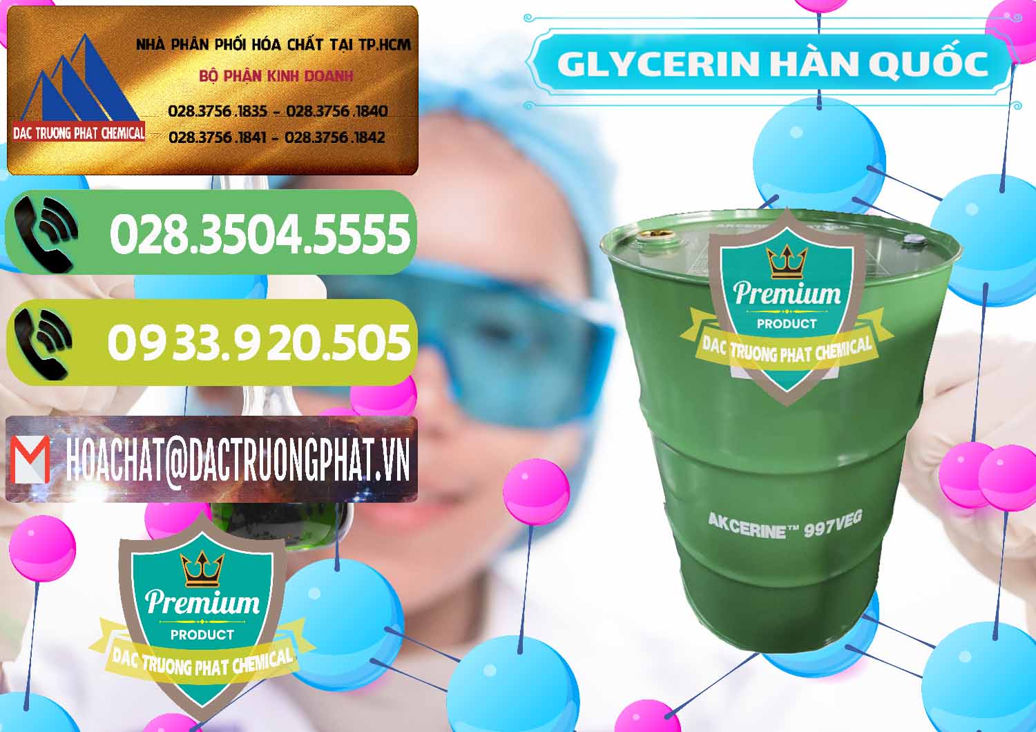 Cty cung cấp và bán Glycerin – C3H8O3 Hàn Quốc Korea - 0403 - Công ty chuyên phân phối - cung ứng hóa chất tại TP.HCM - hoachatmientay.vn
