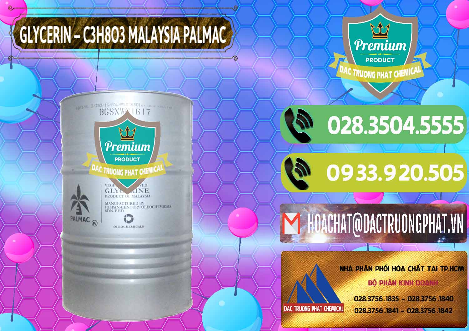 Nơi chuyên bán & cung cấp Glycerin – C3H8O3 99.7% Malaysia Palmac - 0067 - Nhà phân phối _ cung ứng hóa chất tại TP.HCM - hoachatmientay.vn