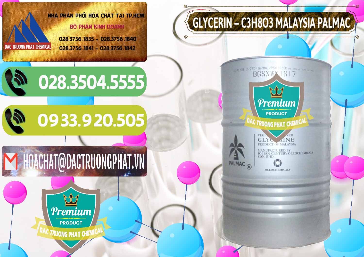 Nơi kinh doanh - bán Glycerin – C3H8O3 99.7% Malaysia Palmac - 0067 - Công ty chuyên kinh doanh ( cung cấp ) hóa chất tại TP.HCM - hoachatmientay.vn