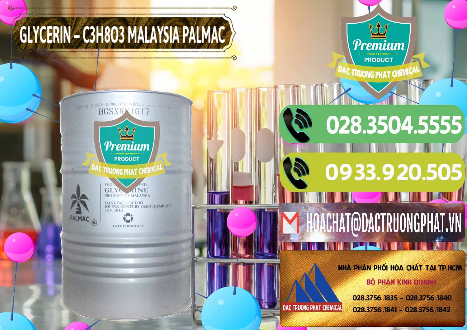 Đơn vị kinh doanh - bán Glycerin – C3H8O3 99.7% Malaysia Palmac - 0067 - Nơi nhập khẩu ( phân phối ) hóa chất tại TP.HCM - hoachatmientay.vn