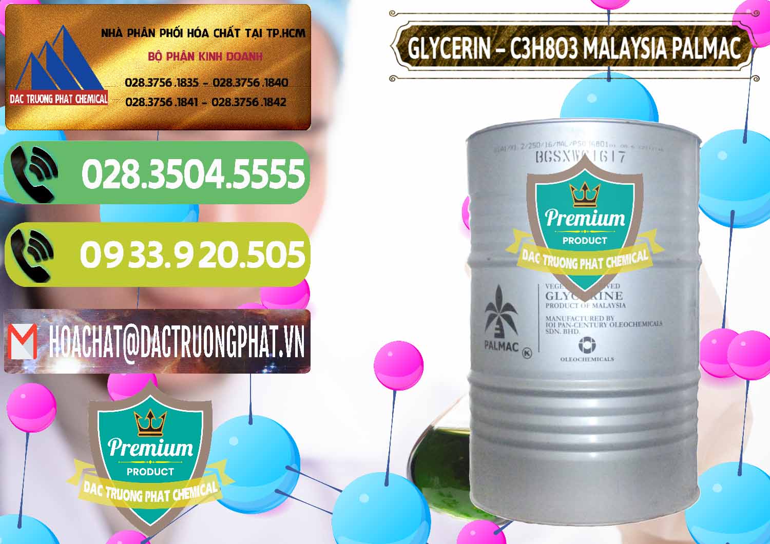 Cty bán \ cung ứng Hóa chất Glyxerine › C3H8O3 Liquid Malaysia Palmac Chuyên cung cấp & bán Glycerin – C3H8O3 99.7% Malaysia Palmac - 0067 - Nhà phân phối ( cung ứng ) hóa chất tại TP.HCM - hoachatmientay.vn