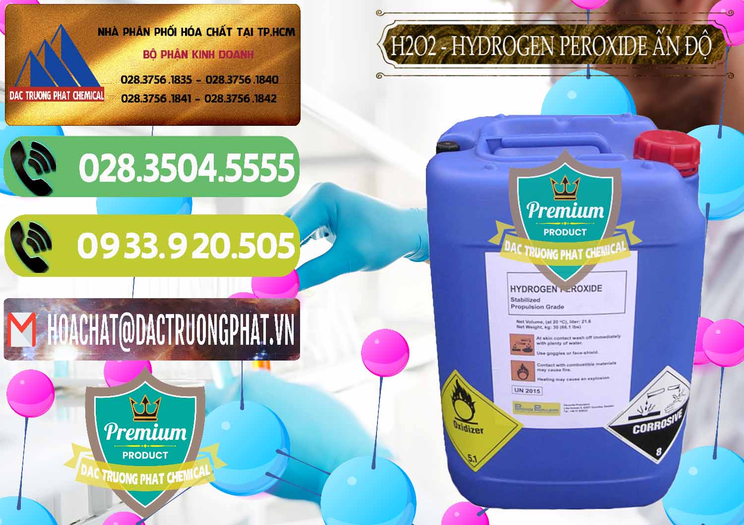 Nhà cung cấp ( bán ) H2O2 - Hydrogen Peroxide 50% Ấn Độ India - 0349 - Nhà cung cấp _ kinh doanh hóa chất tại TP.HCM - hoachatmientay.vn