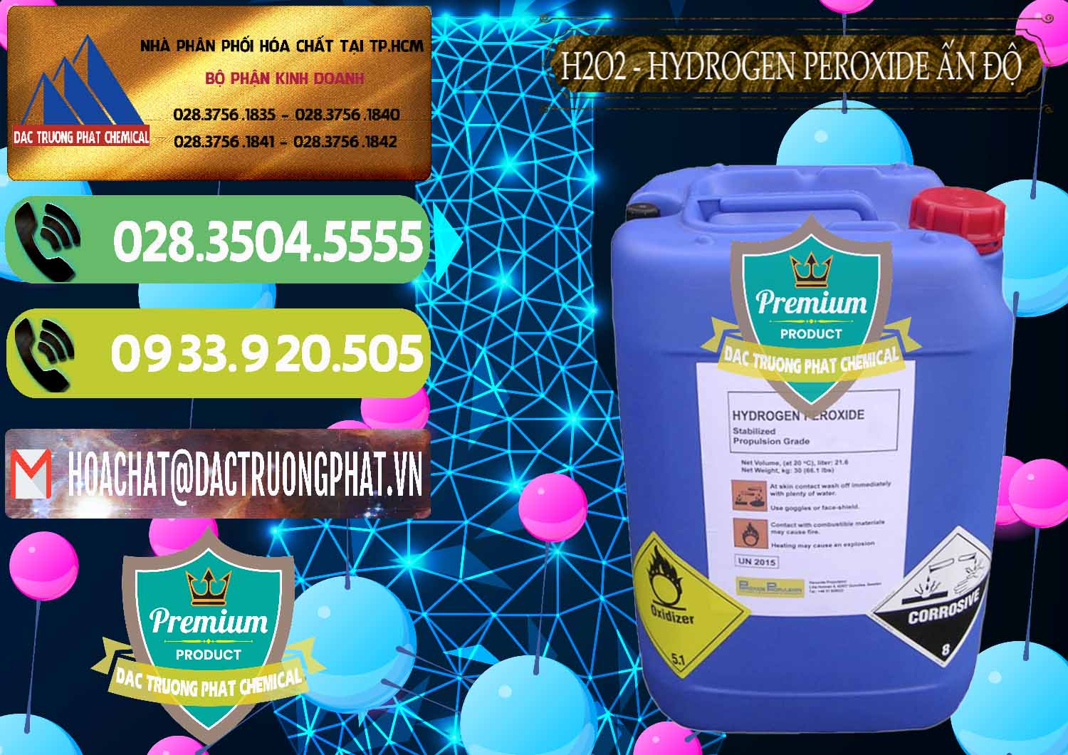 Đơn vị chuyên kinh doanh & bán H2O2 - Hydrogen Peroxide 50% Ấn Độ India - 0349 - Cty chuyên bán - cung cấp hóa chất tại TP.HCM - hoachatmientay.vn