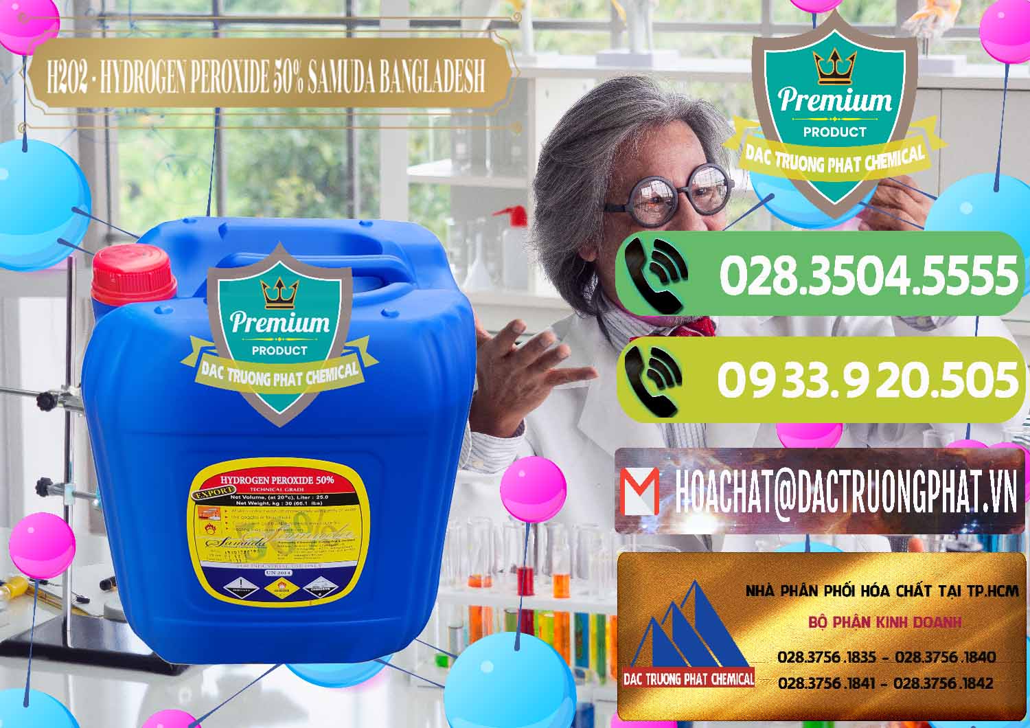 Công ty chuyên bán _ cung ứng H2O2 - Hydrogen Peroxide 50% Samuda Bangladesh - 0077 - Nơi chuyên kinh doanh và cung cấp hóa chất tại TP.HCM - hoachatmientay.vn
