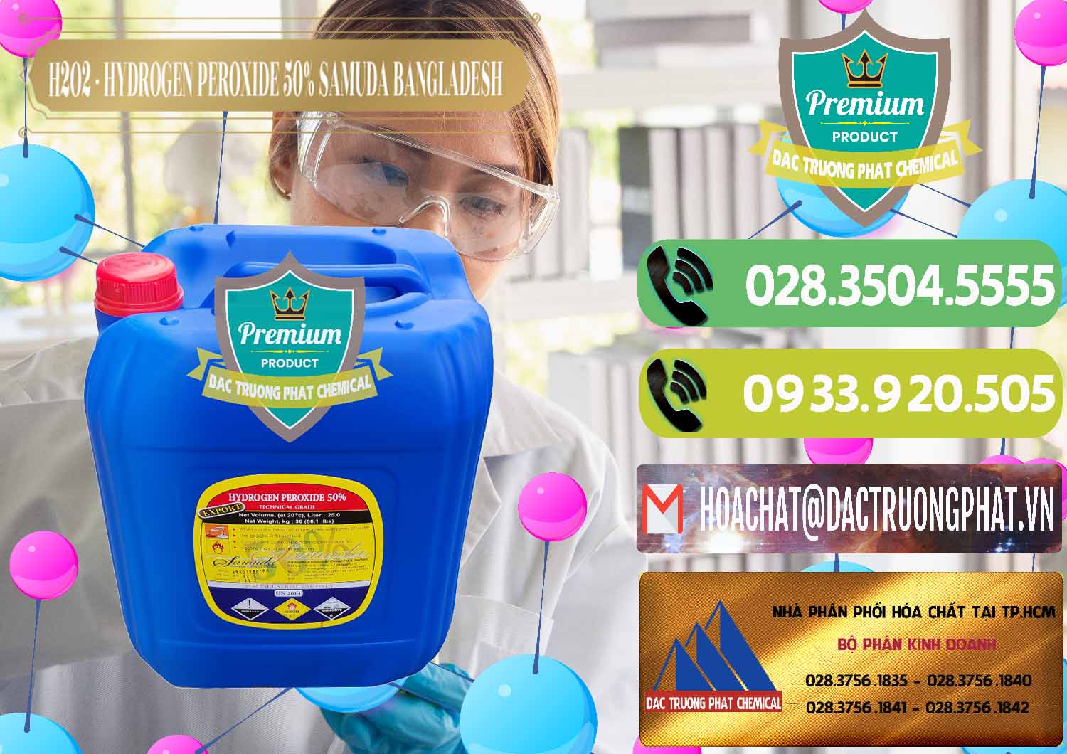 Cty bán © phân phối Hóa Chất Công Nghiệp hóa chất H2O2 › Hydro Peroxid Dạng Nước Công ty cung ứng & bán H2O2 - Hydrogen Peroxide 50% Samuda Bangladesh - 0077 - Nơi chuyên nhập khẩu ( cung cấp ) hóa chất tại TP.HCM - hoachatmientay.vn