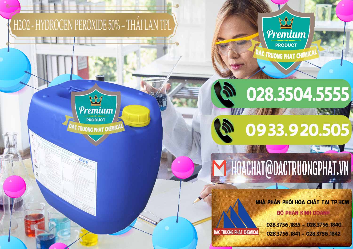 Cty nhập khẩu ( bán ) H2O2 - Hydrogen Peroxide 50% Thái Lan TPL - 0076 - Nhà nhập khẩu ( phân phối ) hóa chất tại TP.HCM - hoachatmientay.vn