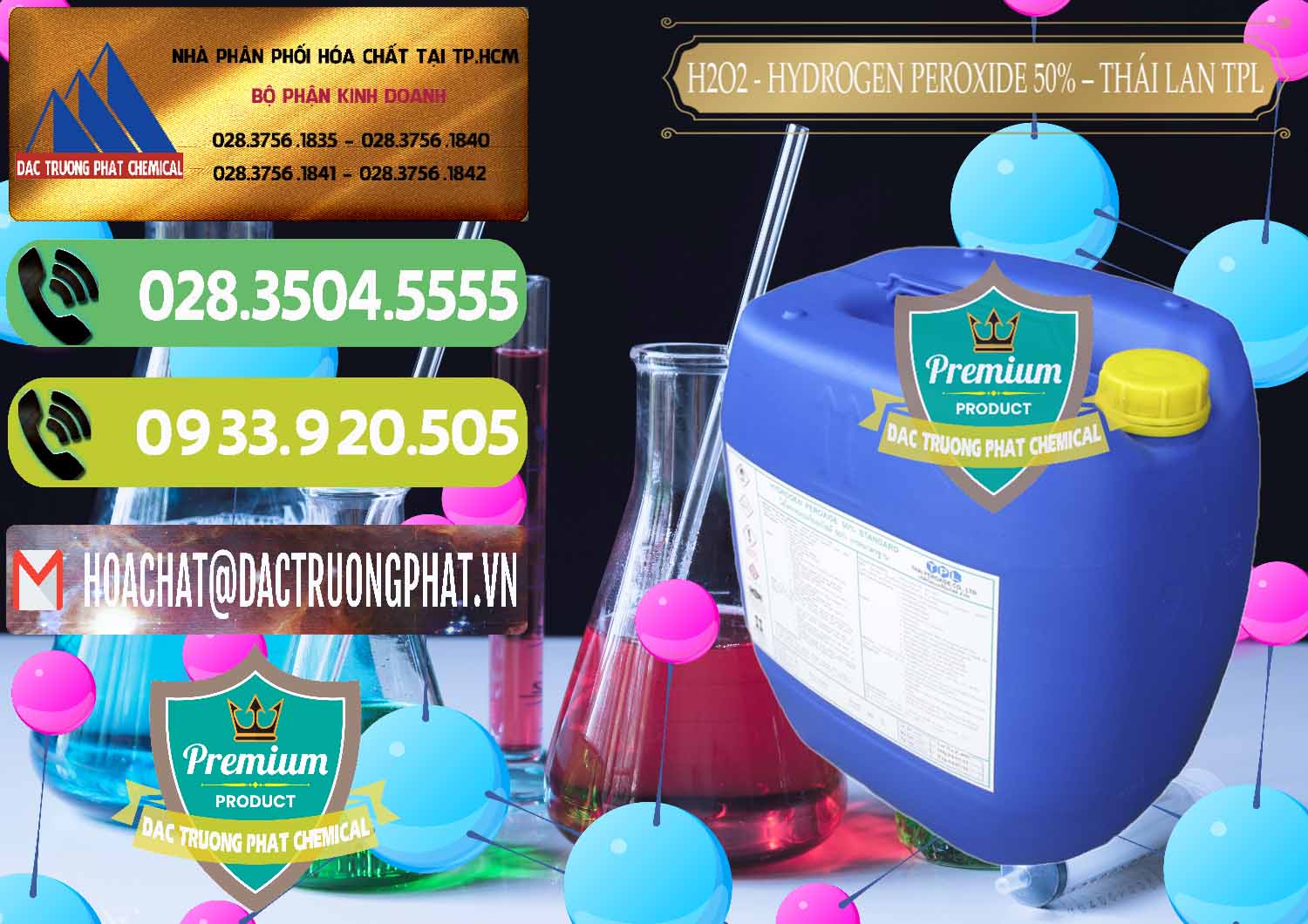 Đơn vị chuyên phân phối > bán hóa chất Nước Hydrogen Peroxide # Hydrogen Peroxide 50% TPL Thái Lan Thailand tại Cần Thơ Nơi cung cấp - bán H2O2 - Hydrogen Peroxide 50% Thái Lan TPL - 0076 - Đơn vị cung cấp & nhập khẩu hóa chất tại TP.HCM - hoachatmientay.vn