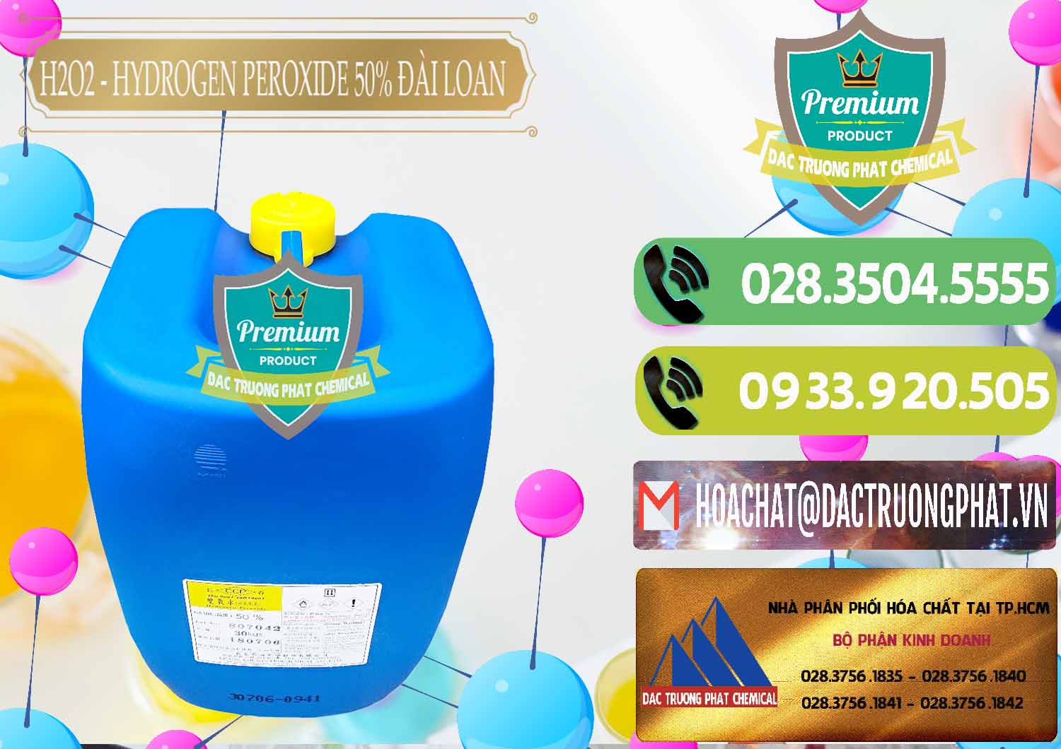 Đơn vị thương mại ( bán ) hóa chất Hydrogen Peroxide _ Liquid Hydro Peroxid 50% Đài Loan Taiwan Chang Chun tại Cà Mau Nhà nhập khẩu và bán H2O2 - Hydrogen Peroxide 50% Đài Loan Taiwan Chang Chun - 0069 - Nơi chuyên phân phối _ bán hóa chất tại TP.HCM - hoachatmientay.vn