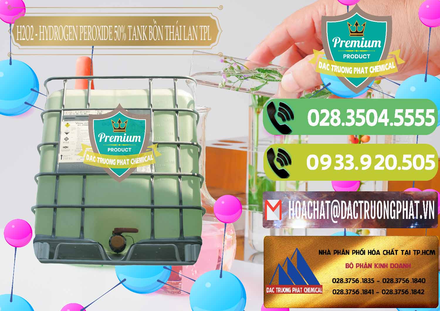Cty chuyên phân phối * bán H2O2 ß Hydrogen Dioxide Dạng Nước 50% Tank IBC Bồn Thái Lan TPL Công ty chuyên bán & cung ứng H2O2 - Hydrogen Peroxide 50% Tank IBC Bồn Thái Lan TPL - 0073 - Công ty kinh doanh _ phân phối hóa chất tại TP.HCM - hoachatmientay.vn