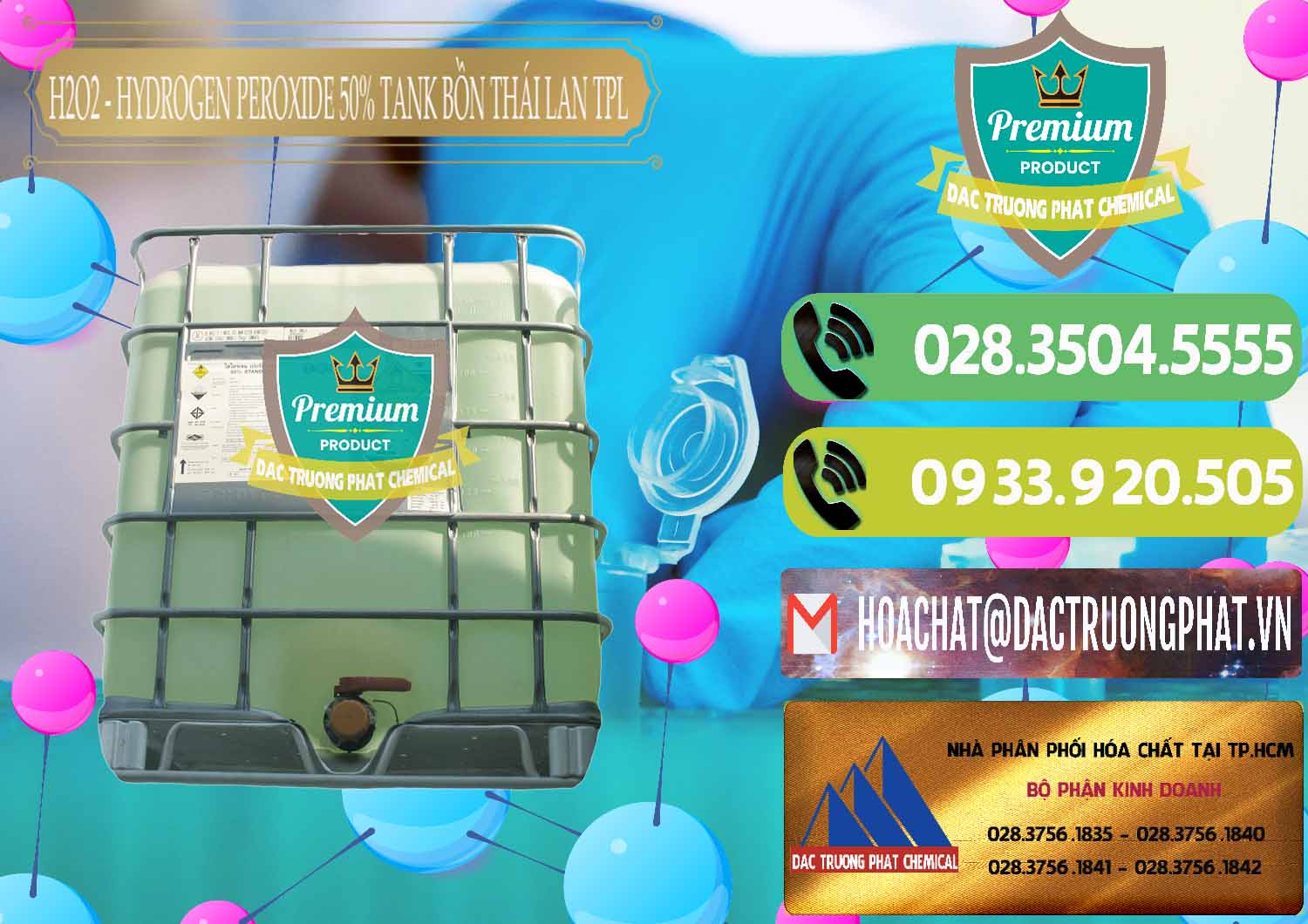 Đơn vị chuyên phân phối « bán H2O2 Þ Hydro Peroxid Liquid 50% Tank IBC Bồn Thái Lan TPL Chuyên bán _ cung ứng H2O2 - Hydrogen Peroxide 50% Tank IBC Bồn Thái Lan TPL - 0073 - Chuyên phân phối ( bán ) hóa chất tại TP.HCM - hoachatmientay.vn