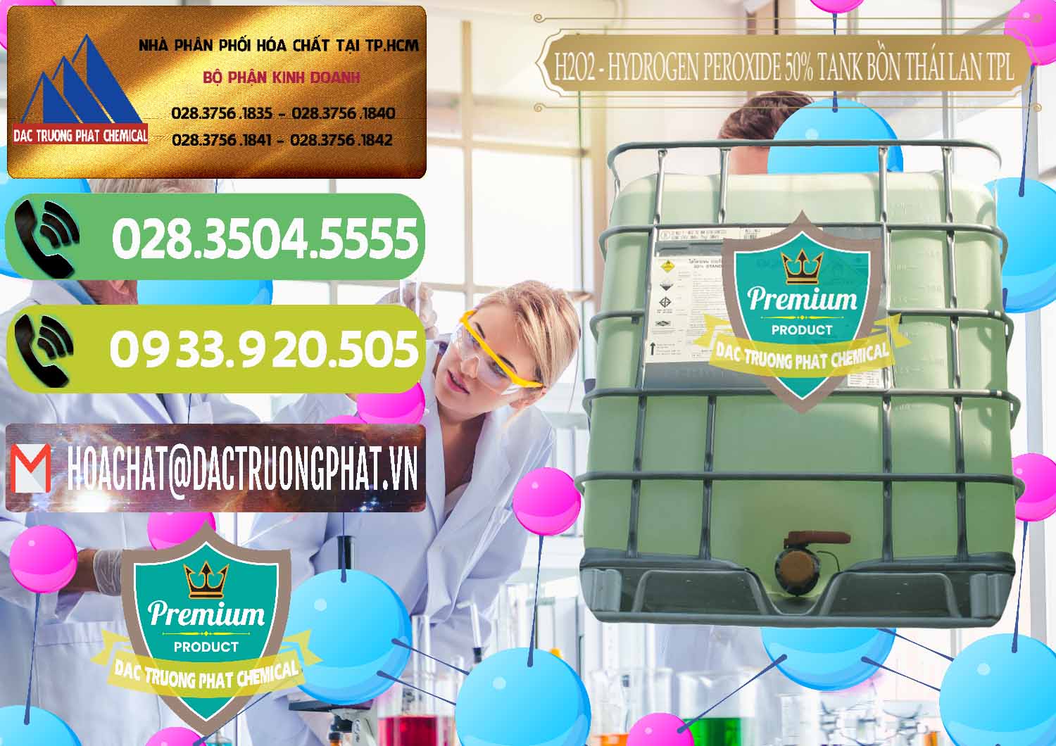 Nơi bán _ phân phối H2O2 - Hydrogen Peroxide 50% Tank IBC Bồn Thái Lan TPL - 0073 - Nhà phân phối - cung cấp hóa chất tại TP.HCM - hoachatmientay.vn