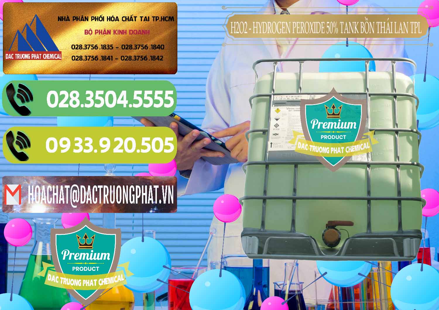 Đơn vị thương mại > bán Ôxy Già Dạng Lỏng › Oxy Già 50% Tank IBC Bồn Thái Lan TPL tại TP.HCM Nơi chuyên cung ứng _ bán H2O2 - Hydrogen Peroxide 50% Tank IBC Bồn Thái Lan TPL - 0073 - Đơn vị bán ( cung cấp ) hóa chất tại TP.HCM - hoachatmientay.vn