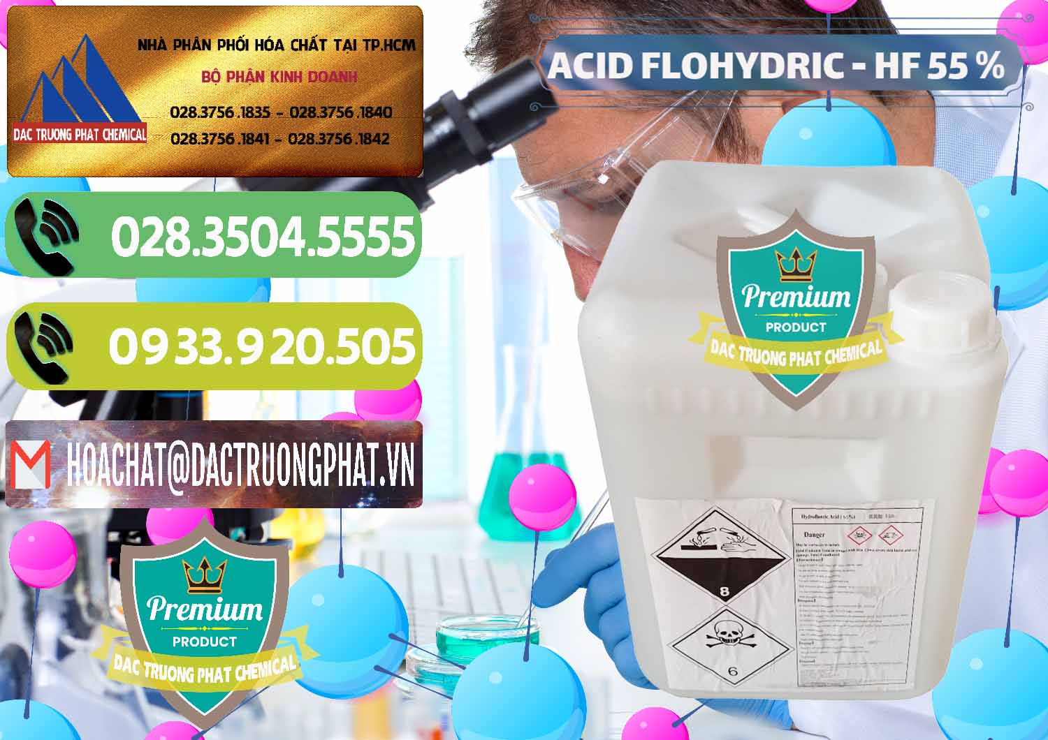 Bán ( cung cấp ) Axit HF - Acid HF 55% Can Trắng Trung Quốc China - 0079 - Công ty phân phối ( cung cấp ) hóa chất tại TP.HCM - hoachatmientay.vn