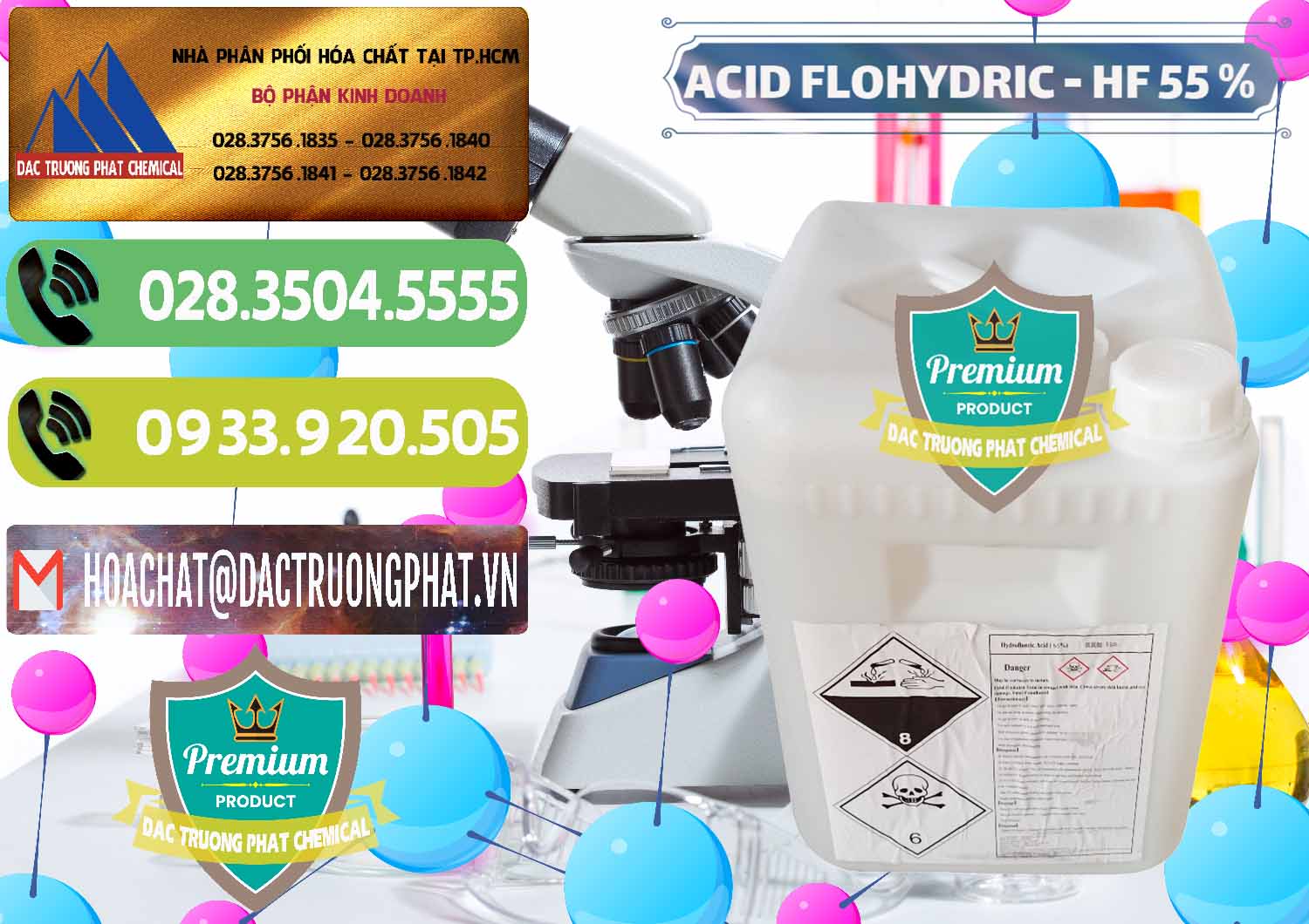 Nơi bán - cung ứng Axit HF - Acid HF 55% Can Trắng Trung Quốc China - 0079 - Công ty chuyên cung cấp _ nhập khẩu hóa chất tại TP.HCM - hoachatmientay.vn