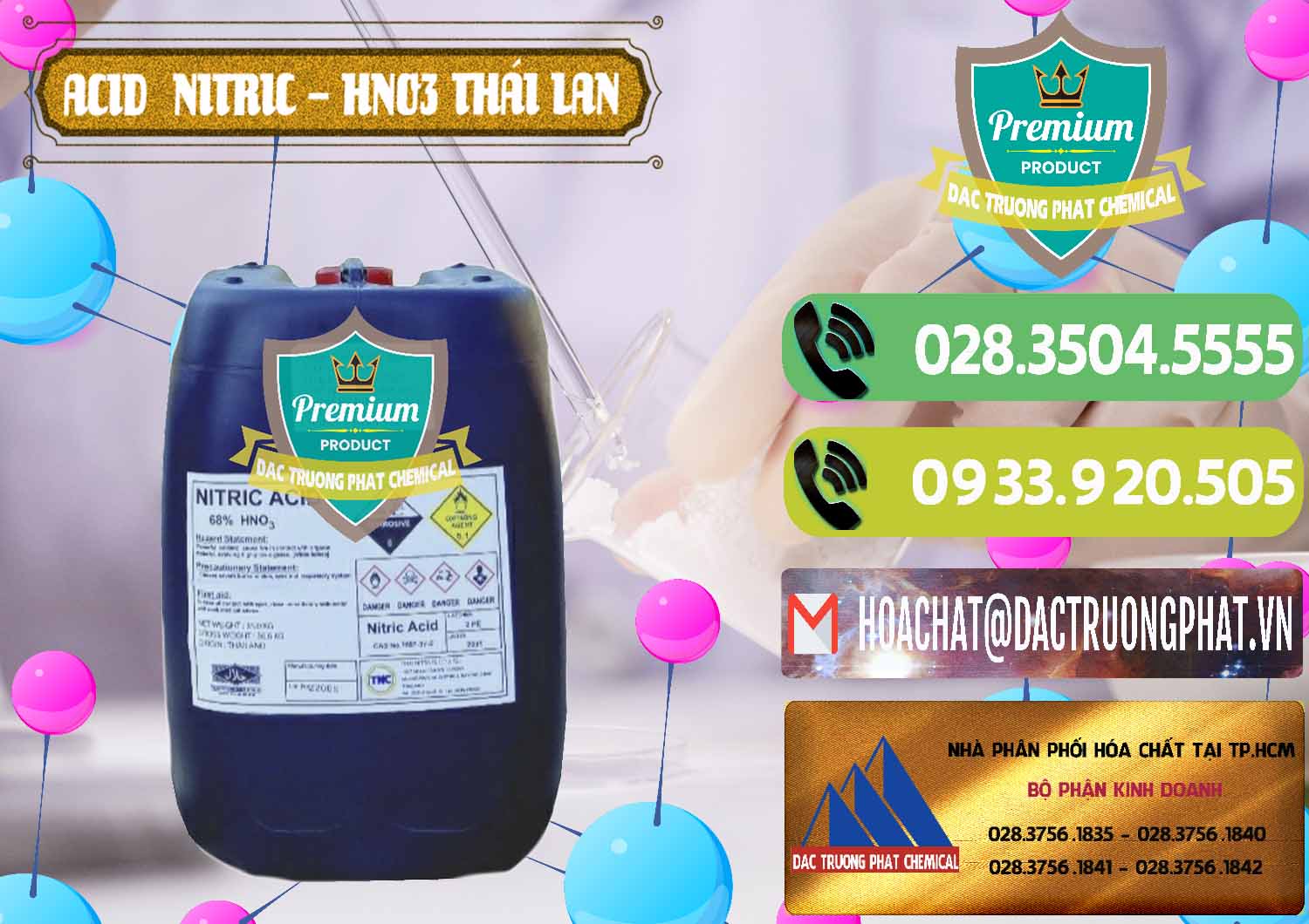 Bán ( cung ứng ) Acid Nitric – Axit Nitric HNO3 Thái Lan Thailand - 0344 - Đơn vị phân phối ( bán ) hóa chất tại TP.HCM - hoachatmientay.vn