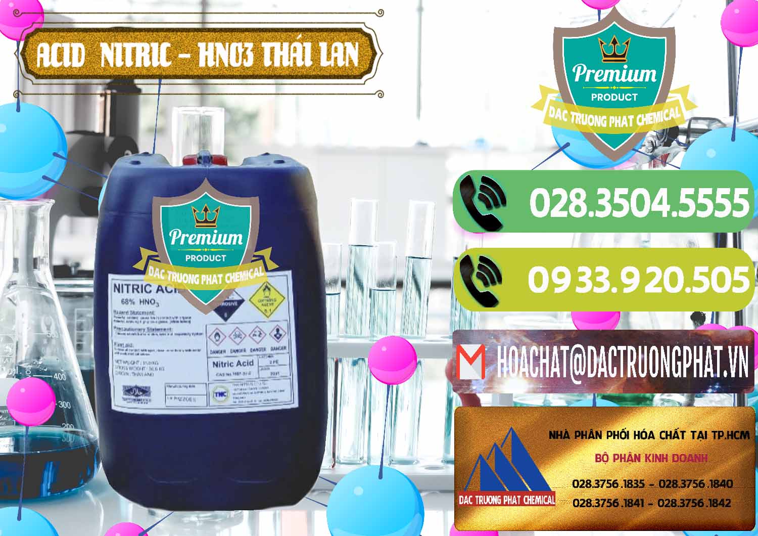 Công ty chuyên bán _ cung cấp Acid Nitric – Axit Nitric HNO3 Thái Lan Thailand - 0344 - Nơi chuyên nhập khẩu & phân phối hóa chất tại TP.HCM - hoachatmientay.vn