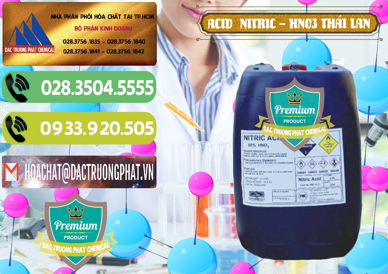 Công ty chuyên phân phối ( bán ) Acid Nitric – Axit Nitric HNO3 Thái Lan Thailand - 0344 - Cty chuyên kinh doanh ( cung cấp ) hóa chất tại TP.HCM - hoachatmientay.vn