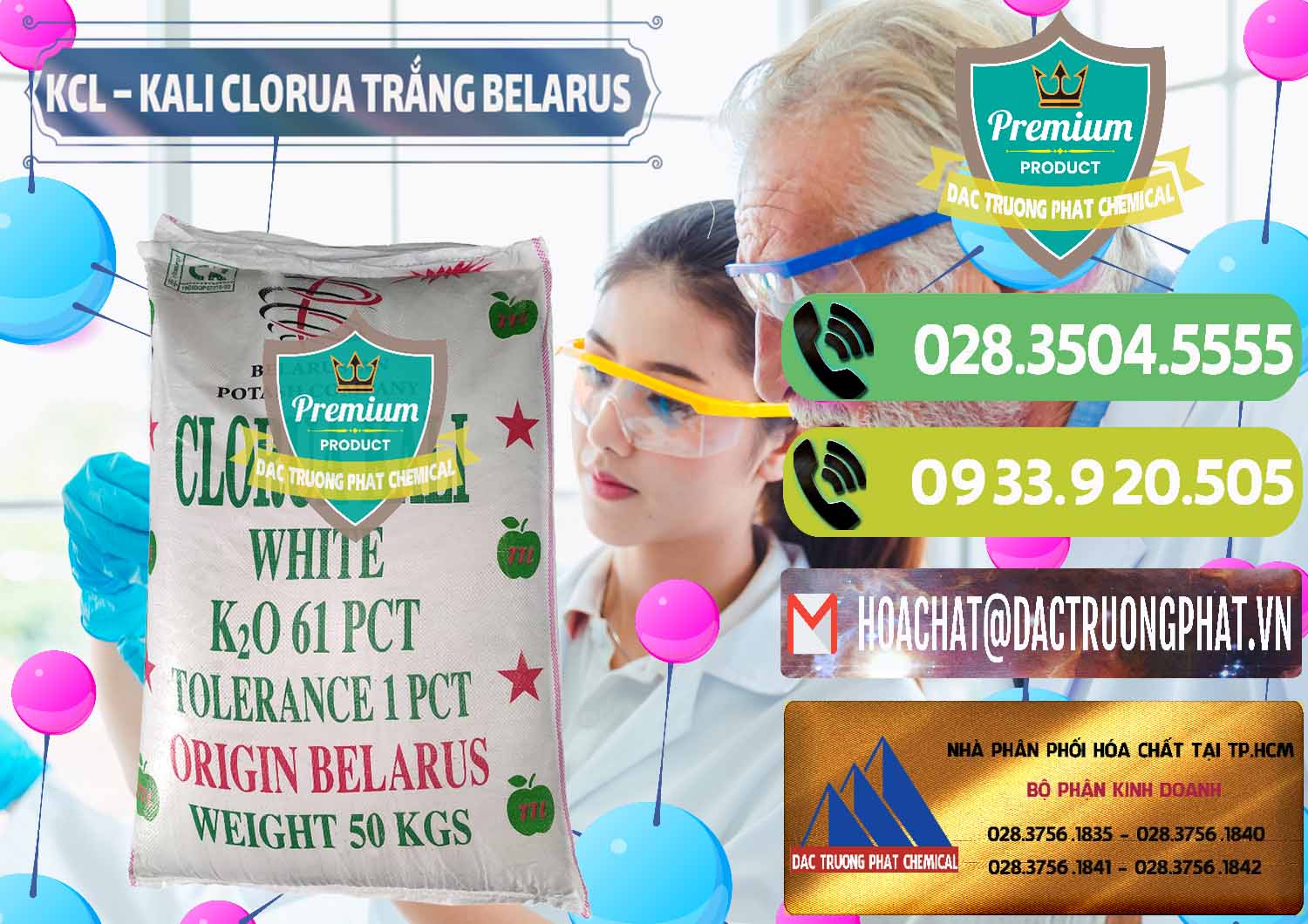 Chuyên cung cấp ( bán ) KCL – Kali Clorua Trắng Belarus - 0085 - Nơi chuyên cung ứng & phân phối hóa chất tại TP.HCM - hoachatmientay.vn