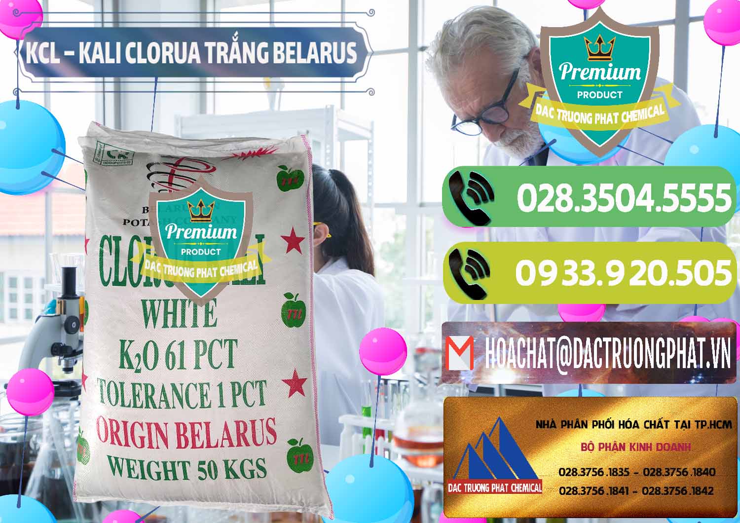 Công ty nhập khẩu ( bán ) KCL – Kali Clorua Trắng Belarus - 0085 - Cty cung cấp ( nhập khẩu ) hóa chất tại TP.HCM - hoachatmientay.vn