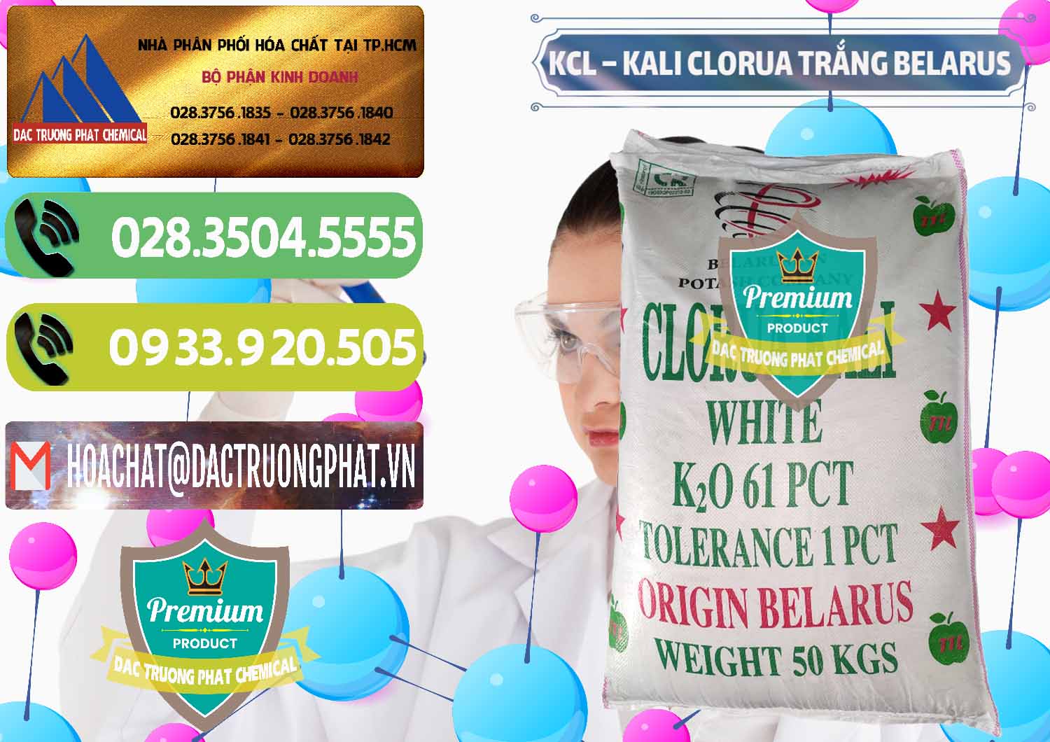 Cty chuyên bán ( cung cấp ) KCL – Kali Clorua Trắng Belarus - 0085 - Công ty bán và phân phối hóa chất tại TP.HCM - hoachatmientay.vn