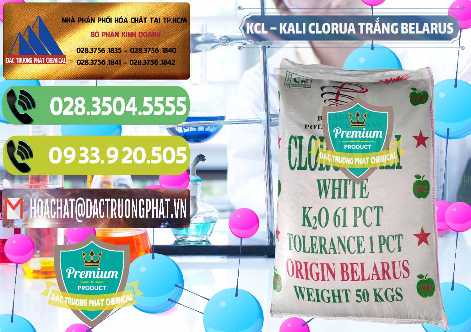 Nơi kinh doanh và bán KCL – Kali Clorua Trắng Belarus - 0085 - Đơn vị kinh doanh ( cung cấp ) hóa chất tại TP.HCM - hoachatmientay.vn
