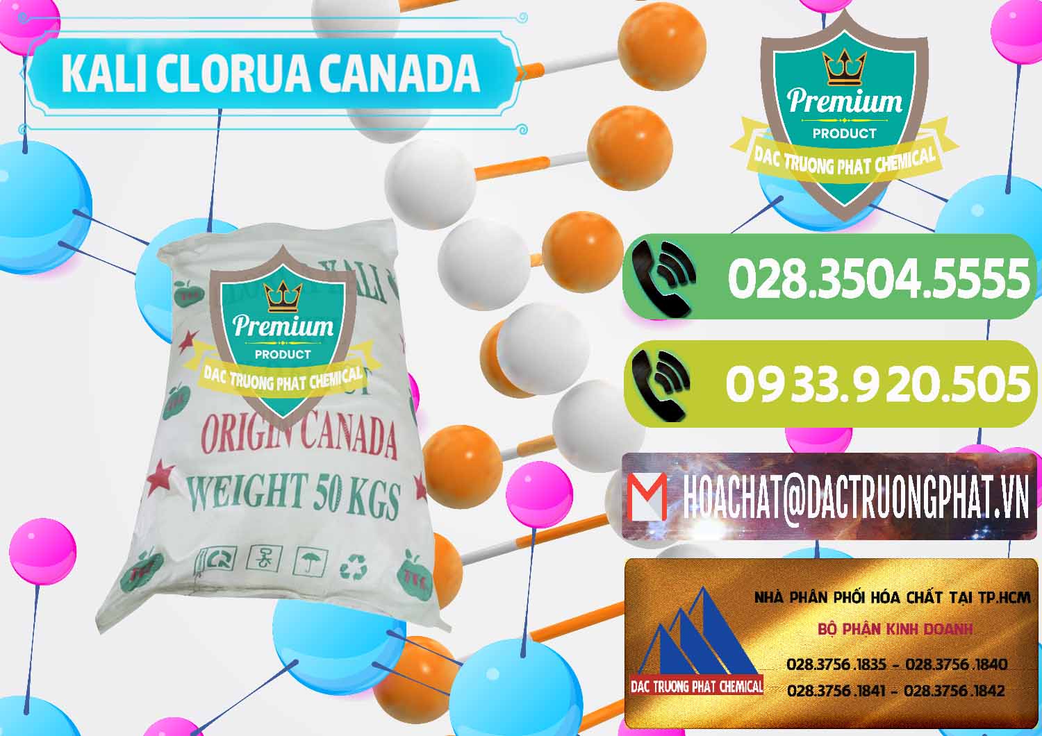 Đơn vị chuyên nhập khẩu ( bán ) KCL – Kali Clorua Trắng Canada - 0437 - Cty chuyên phân phối & kinh doanh hóa chất tại TP.HCM - hoachatmientay.vn