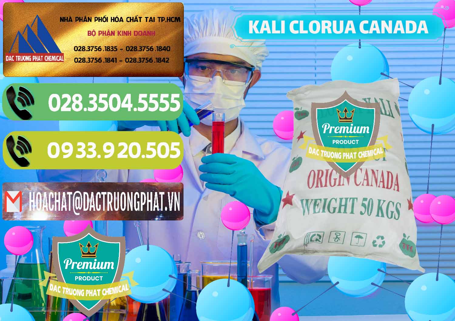 Nơi bán - cung cấp KCL – Kali Clorua Trắng Canada - 0437 - Công ty nhập khẩu & phân phối hóa chất tại TP.HCM - hoachatmientay.vn