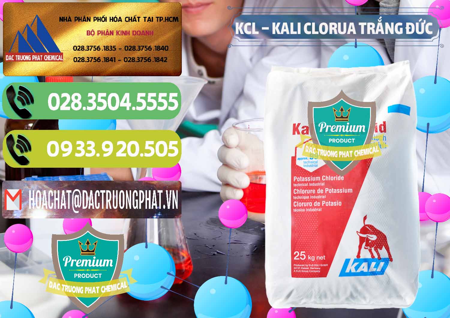 Chuyên bán & cung cấp KCL – Kali Clorua Trắng Đức Germany - 0086 - Đơn vị chuyên bán ( phân phối ) hóa chất tại TP.HCM - hoachatmientay.vn