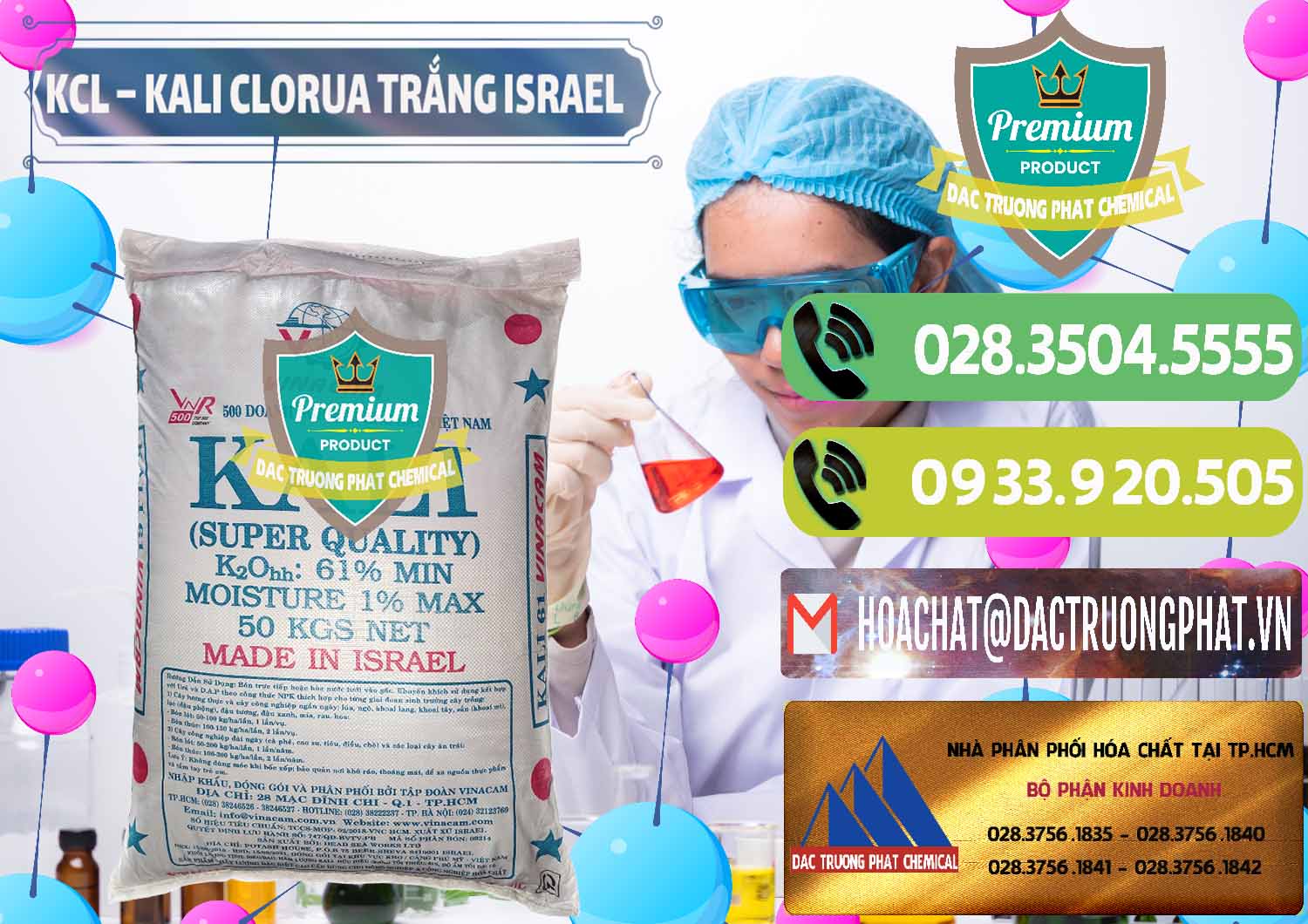 Bán & phân phối KCL – Kali Clorua Trắng Israel - 0087 - Nơi chuyên cung ứng ( phân phối ) hóa chất tại TP.HCM - hoachatmientay.vn