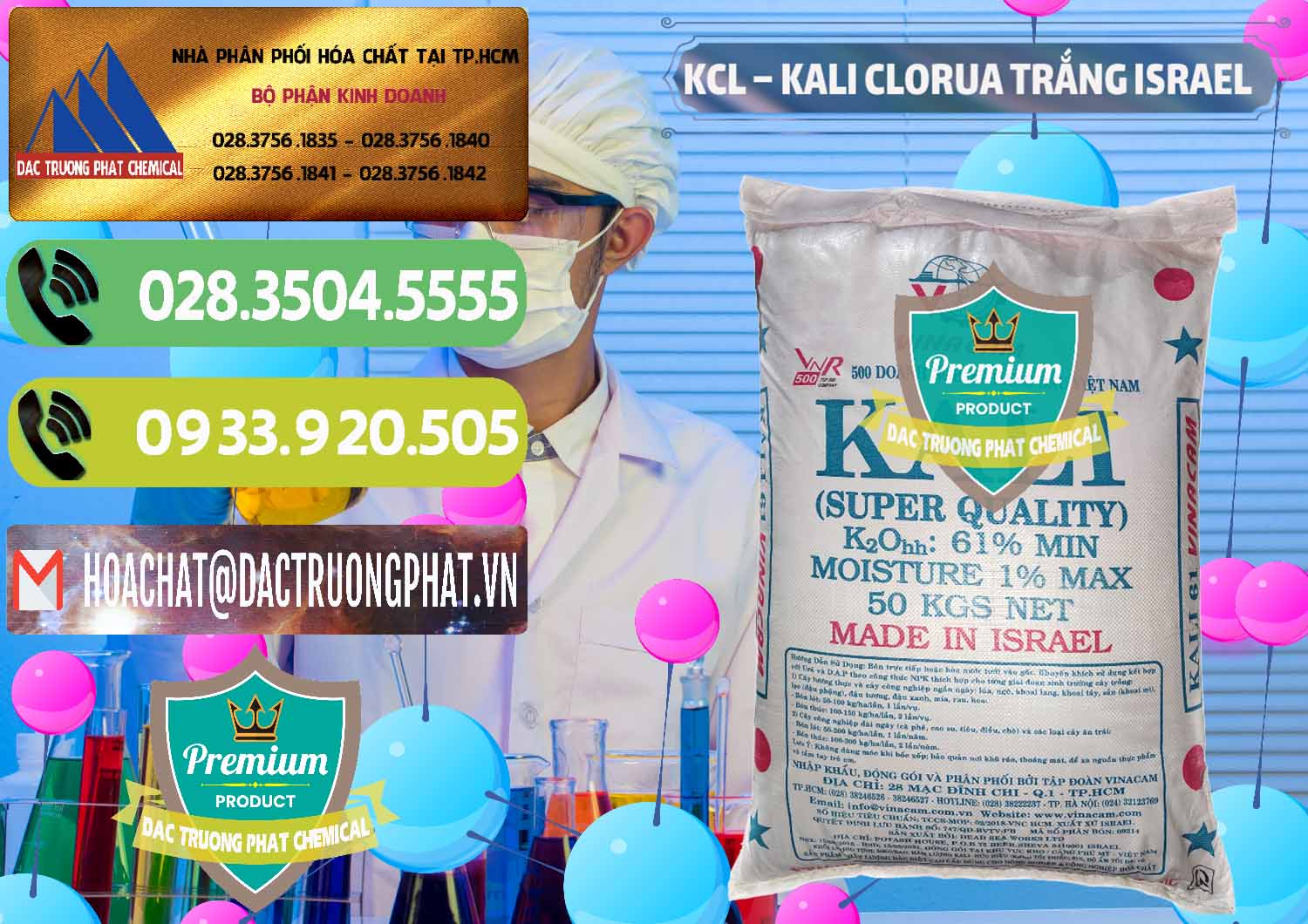 Nơi bán & phân phối KCL – Kali Clorua Trắng Israel - 0087 - Đơn vị cung cấp - nhập khẩu hóa chất tại TP.HCM - hoachatmientay.vn
