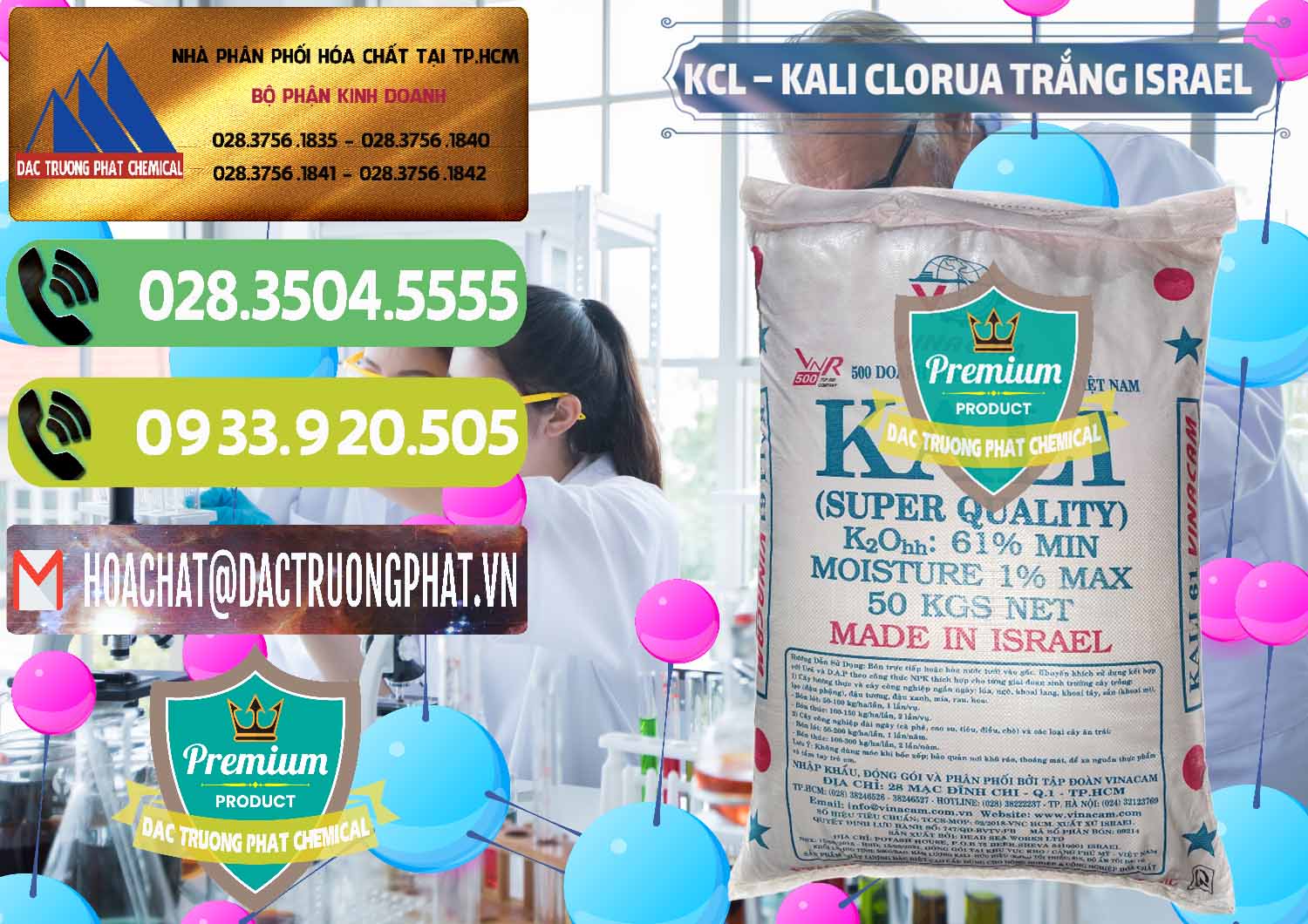 Nơi bán _ phân phối KCL – Kali Clorua Trắng Israel - 0087 - Cung cấp - bán hóa chất tại TP.HCM - hoachatmientay.vn