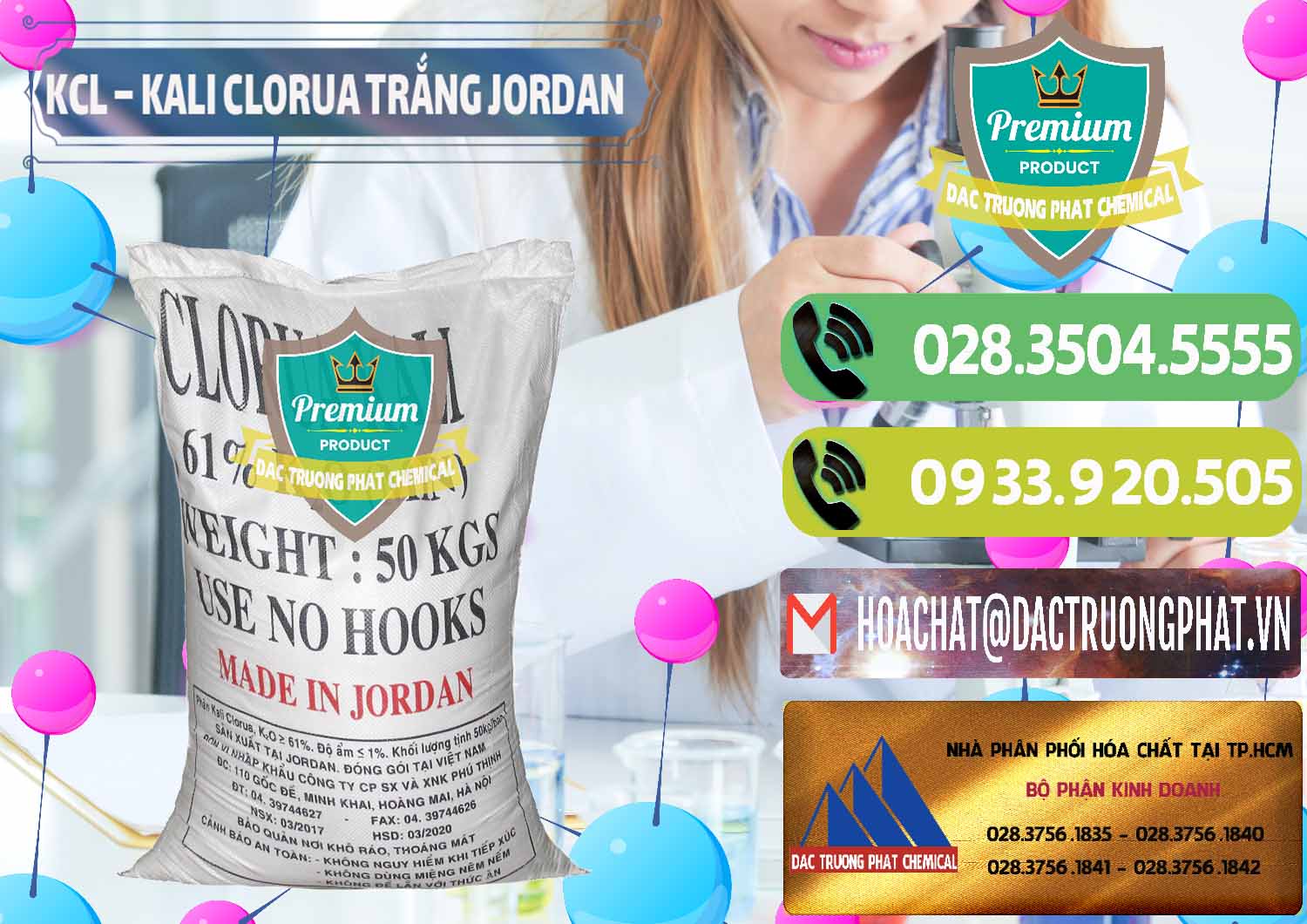 Chuyên cung ứng _ bán KCL – Kali Clorua Trắng Jordan - 0088 - Nhà cung cấp ( phân phối ) hóa chất tại TP.HCM - hoachatmientay.vn