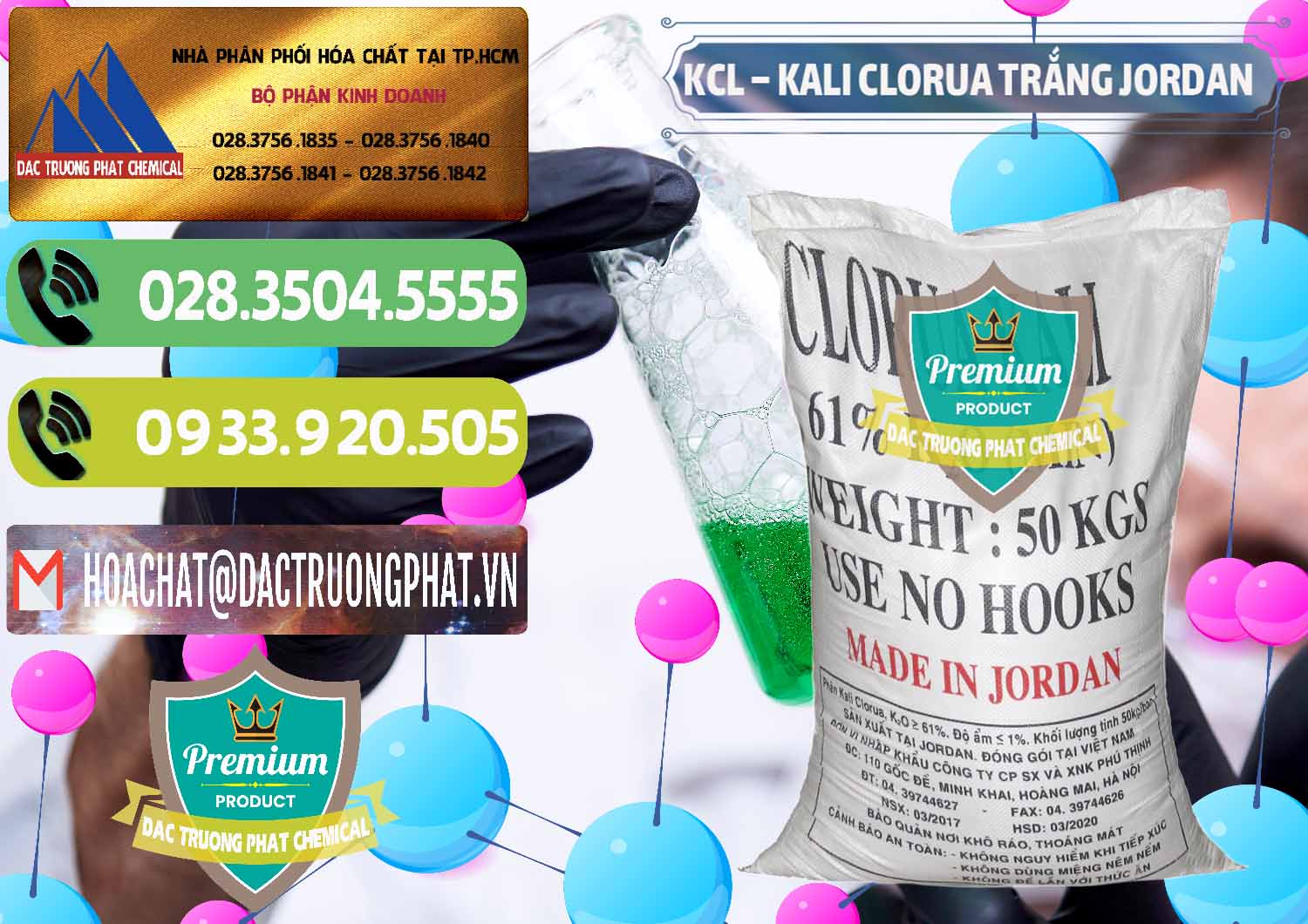 Cty cung cấp & bán KCL – Kali Clorua Trắng Jordan - 0088 - Chuyên cung cấp ( nhập khẩu ) hóa chất tại TP.HCM - hoachatmientay.vn