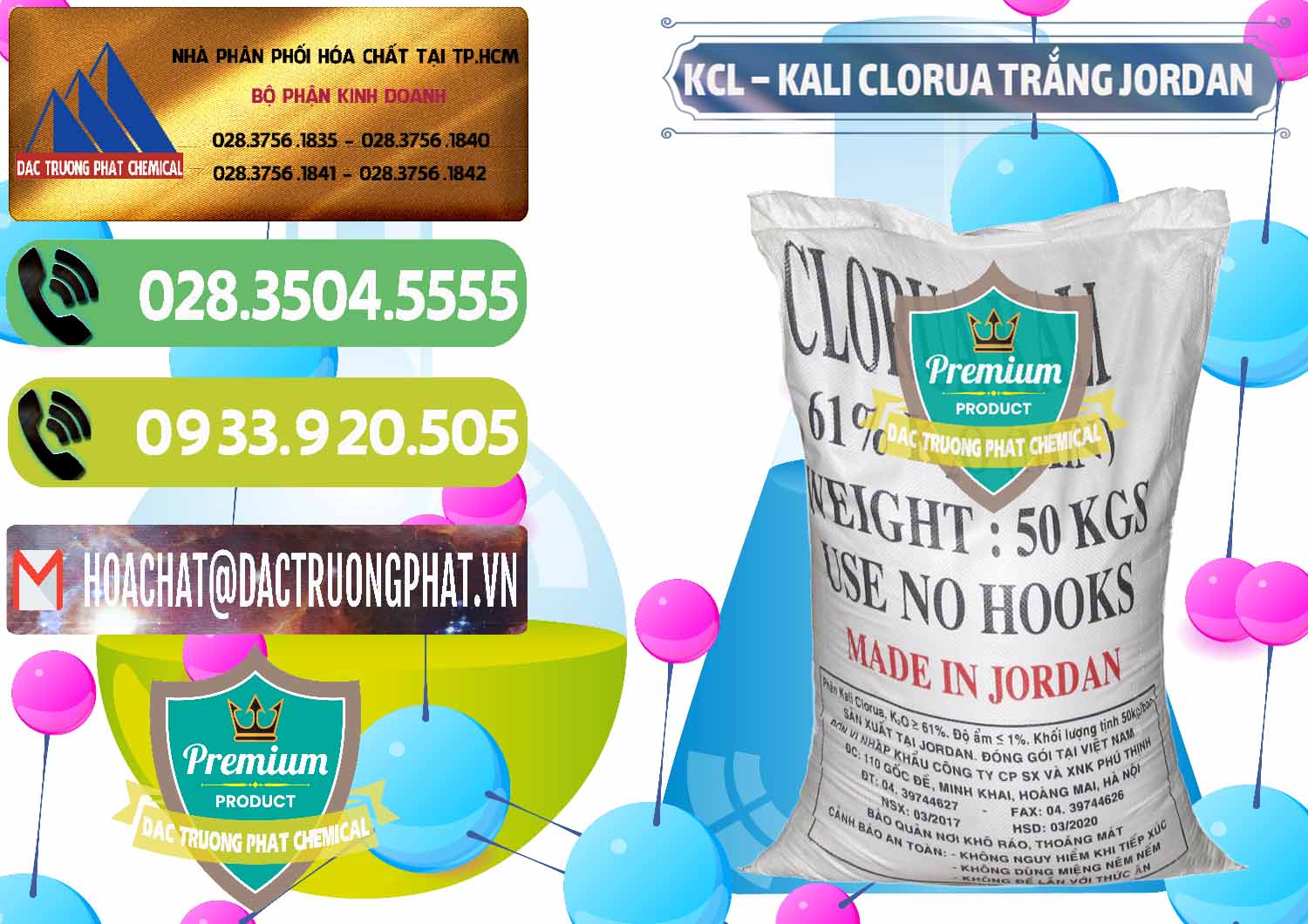 Công ty chuyên cung cấp và bán KCL – Kali Clorua Trắng Jordan - 0088 - Công ty phân phối _ cung cấp hóa chất tại TP.HCM - hoachatmientay.vn