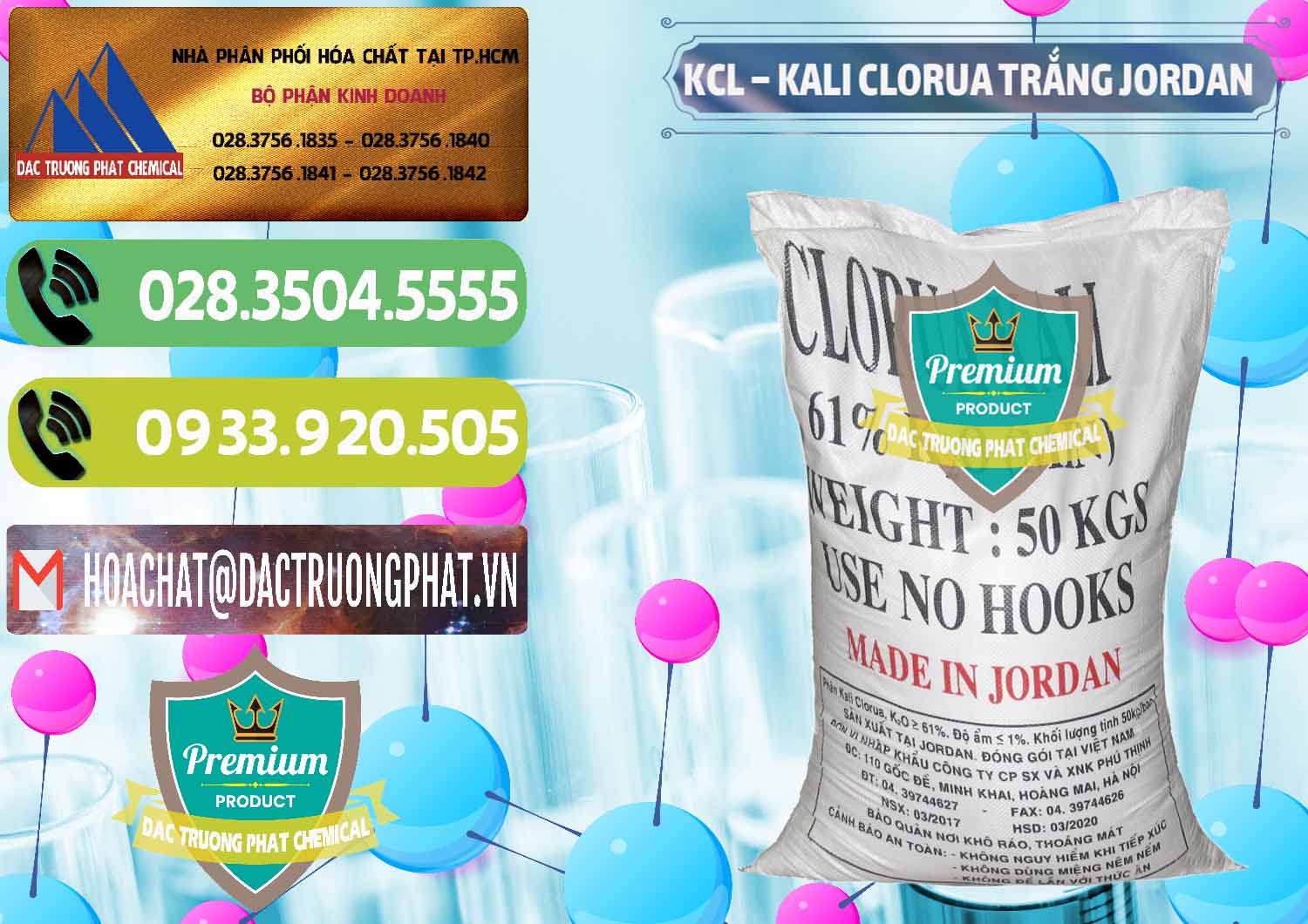 Công ty chuyên bán ( phân phối ) KCL – Kali Clorua Trắng Jordan - 0088 - Chuyên phân phối và cung ứng hóa chất tại TP.HCM - hoachatmientay.vn