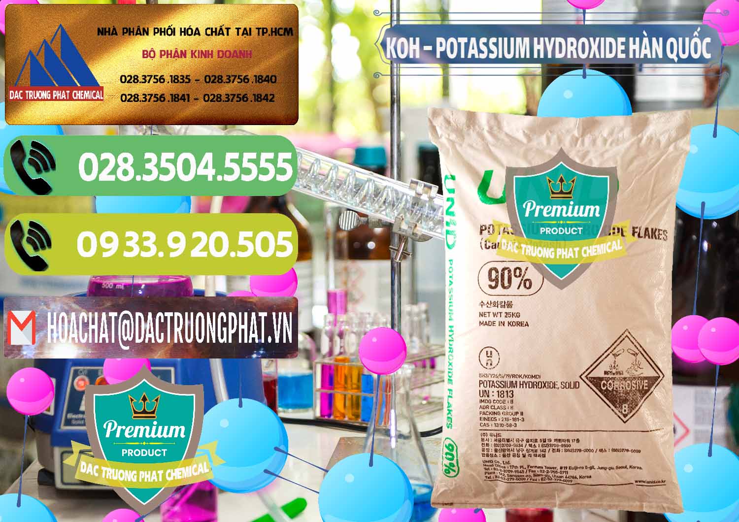 Nhà phân phối ( bán ) KOH ( 90%) – Potassium Hydroxide Unid Hàn Quốc Korea - 0090 - Bán _ cung cấp hóa chất tại TP.HCM - hoachatmientay.vn