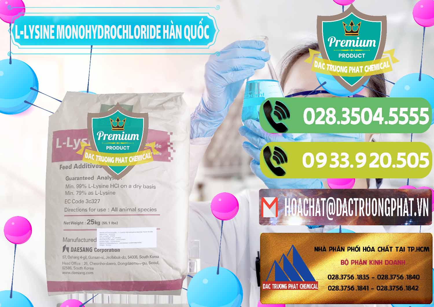Công ty bán - phân phối L-Lysine Monohydrochloride Feed Grade Sewon Hàn Quốc Korea - 0302 - Cty chuyên phân phối ( kinh doanh ) hóa chất tại TP.HCM - hoachatmientay.vn