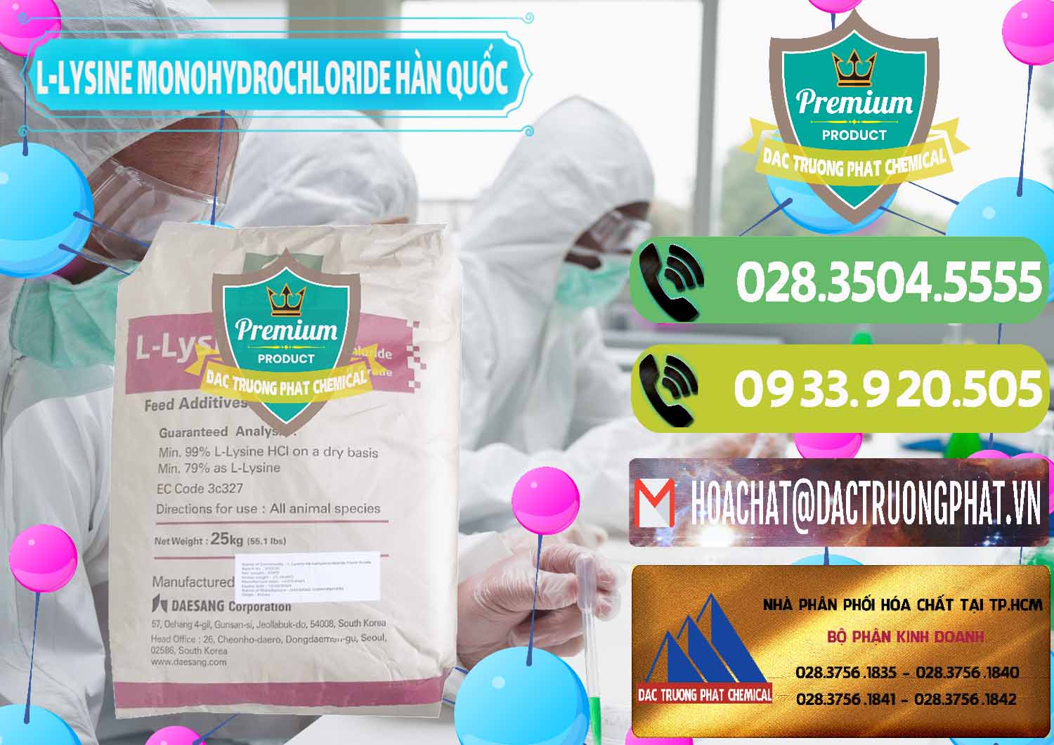 Nơi cung ứng & bán L-Lysine Monohydrochloride Feed Grade Sewon Hàn Quốc Korea - 0302 - Cty chuyên kinh doanh ( cung cấp ) hóa chất tại TP.HCM - hoachatmientay.vn