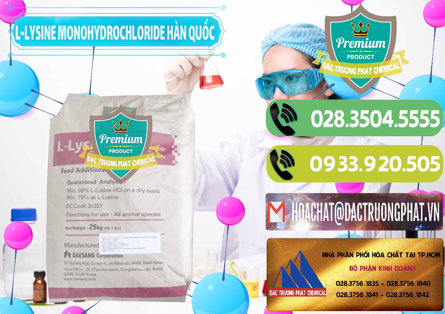 Nhà nhập khẩu - bán L-Lysine Monohydrochloride Feed Grade Sewon Hàn Quốc Korea - 0302 - Cty chuyên nhập khẩu - cung cấp hóa chất tại TP.HCM - hoachatmientay.vn