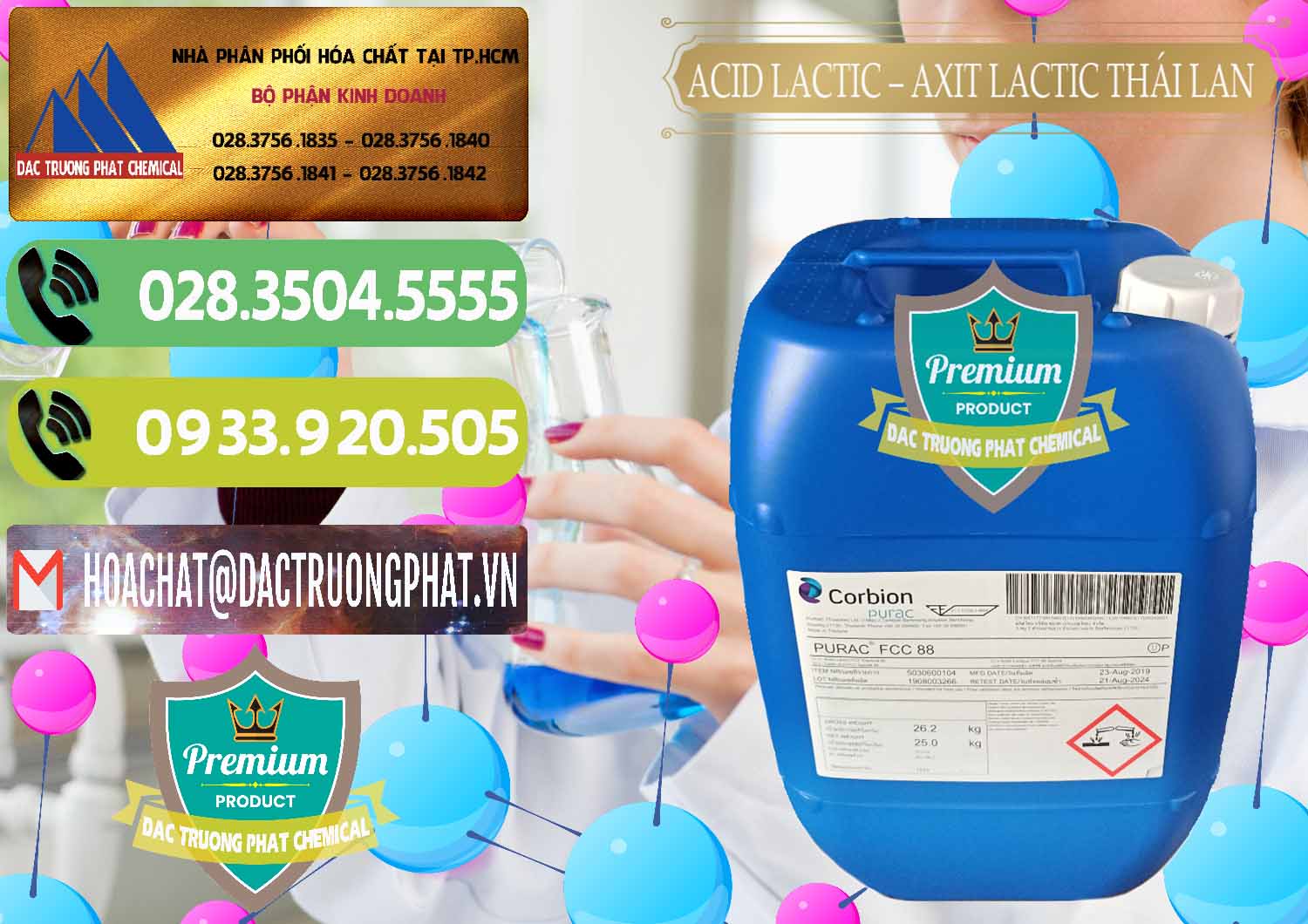 Công ty chuyên nhập khẩu & bán Acid Lactic – Axit Lactic Thái Lan Purac FCC 88 - 0012 - Kinh doanh - cung cấp hóa chất tại TP.HCM - hoachatmientay.vn