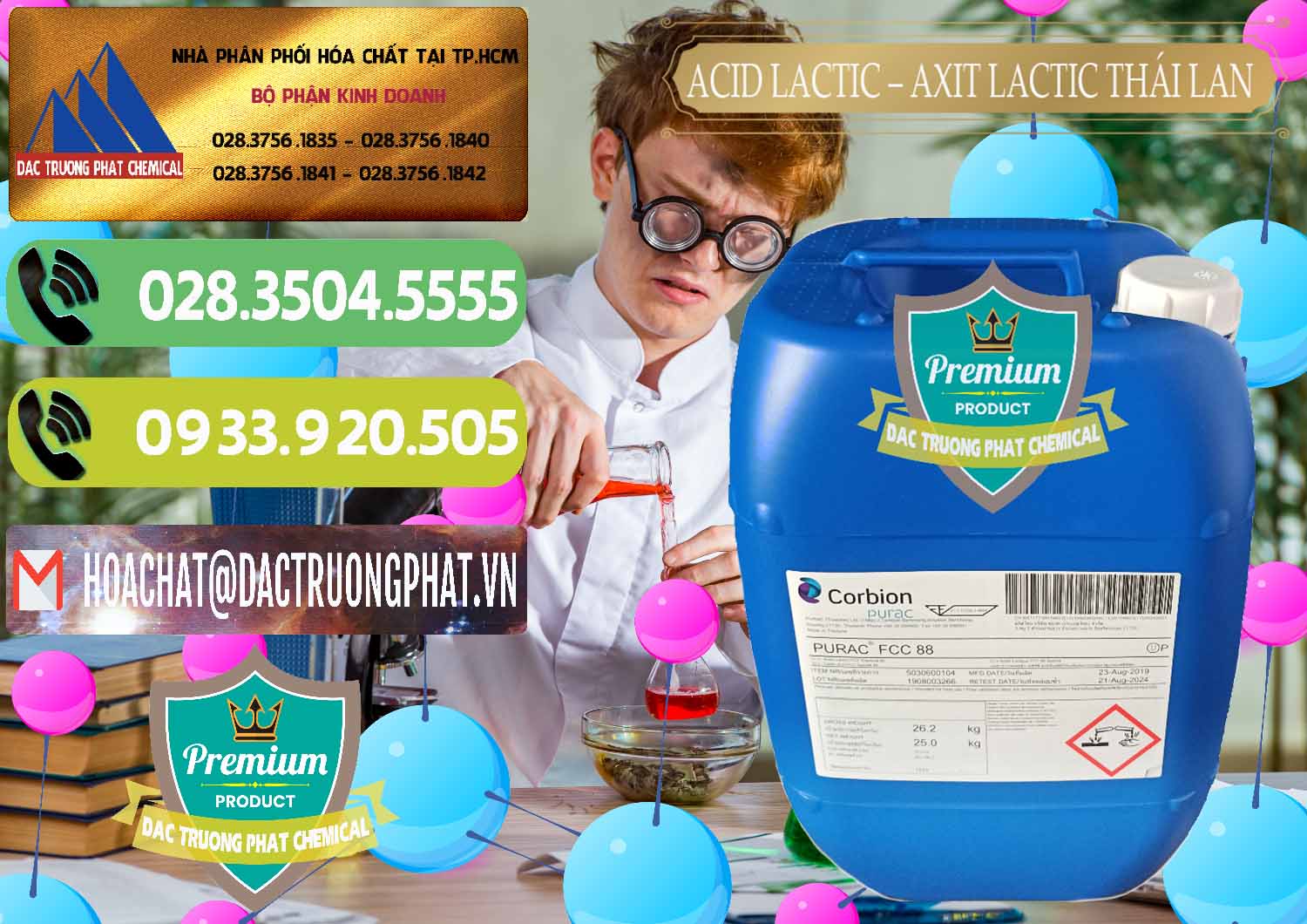 Cty chuyên cung cấp ( bán ) Acid Lactic – Axit Lactic Thái Lan Purac FCC 88 - 0012 - Cung ứng ( phân phối ) hóa chất tại TP.HCM - hoachatmientay.vn