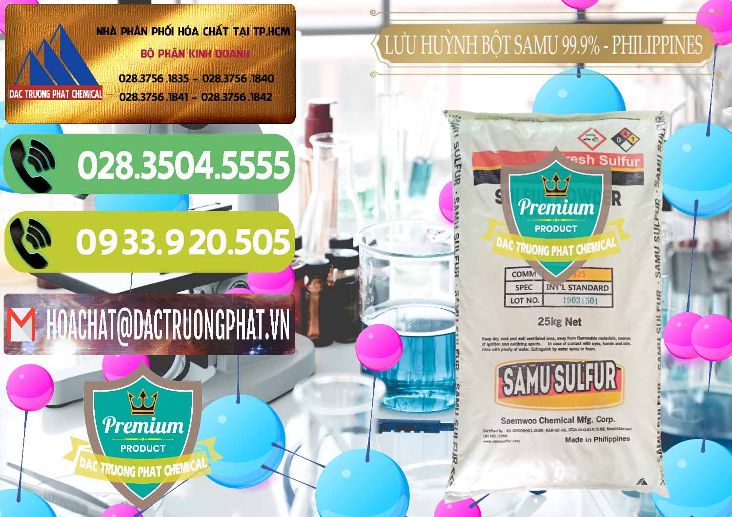 Nơi chuyên cung cấp _ bán Lưu huỳnh Bột - Sulfur Powder Samu Philippines - 0201 - Nơi bán - cung cấp hóa chất tại TP.HCM - hoachatmientay.vn