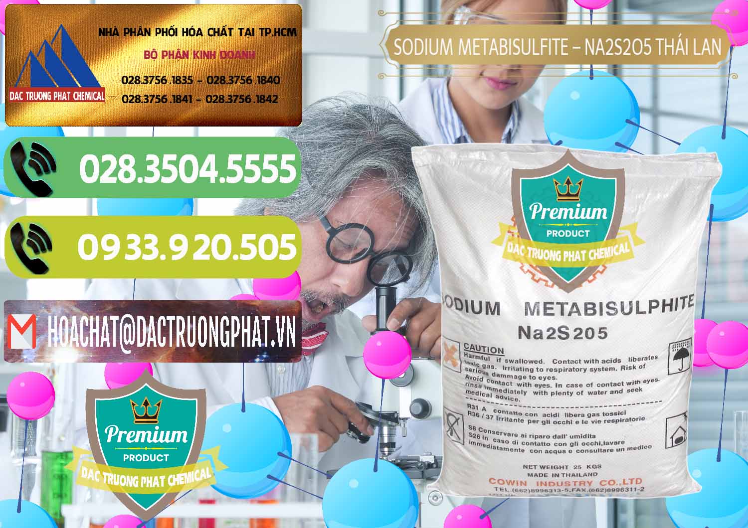 Công ty cung cấp ( bán ) Sodium Metabisulfite - NA2S2O5 Thái Lan Cowin - 0145 - Công ty chuyên cung cấp và bán hóa chất tại TP.HCM - hoachatmientay.vn