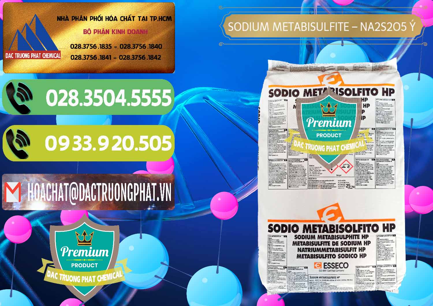 Nhà cung ứng ( bán ) Sodium Metabisulfite - NA2S2O5 Food Grade Esseco Ý Italy - 0146 - Đơn vị cung cấp & kinh doanh hóa chất tại TP.HCM - hoachatmientay.vn