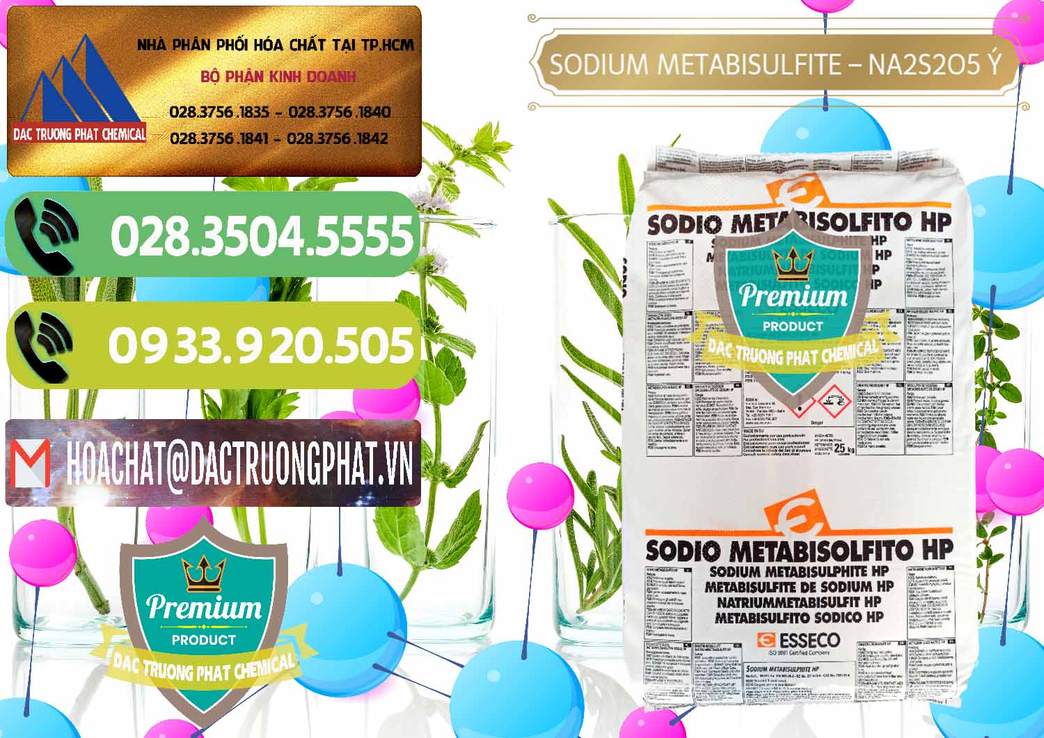 Cung ứng - bán Sodium Metabisulfite - NA2S2O5 Food Grade Esseco Ý Italy - 0146 - Chuyên cung cấp _ phân phối hóa chất tại TP.HCM - hoachatmientay.vn