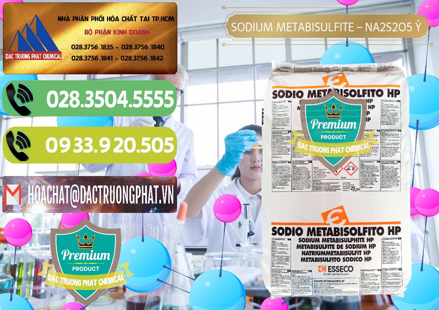 Đơn vị cung cấp _ bán Sodium Metabisulfite - NA2S2O5 Food Grade Esseco Ý Italy - 0146 - Cty chuyên phân phối _ kinh doanh hóa chất tại TP.HCM - hoachatmientay.vn
