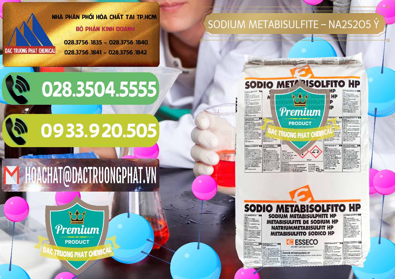 Kinh doanh - bán Sodium Metabisulfite - NA2S2O5 Food Grade Esseco Ý Italy - 0146 - Nơi cung cấp và phân phối hóa chất tại TP.HCM - hoachatmientay.vn