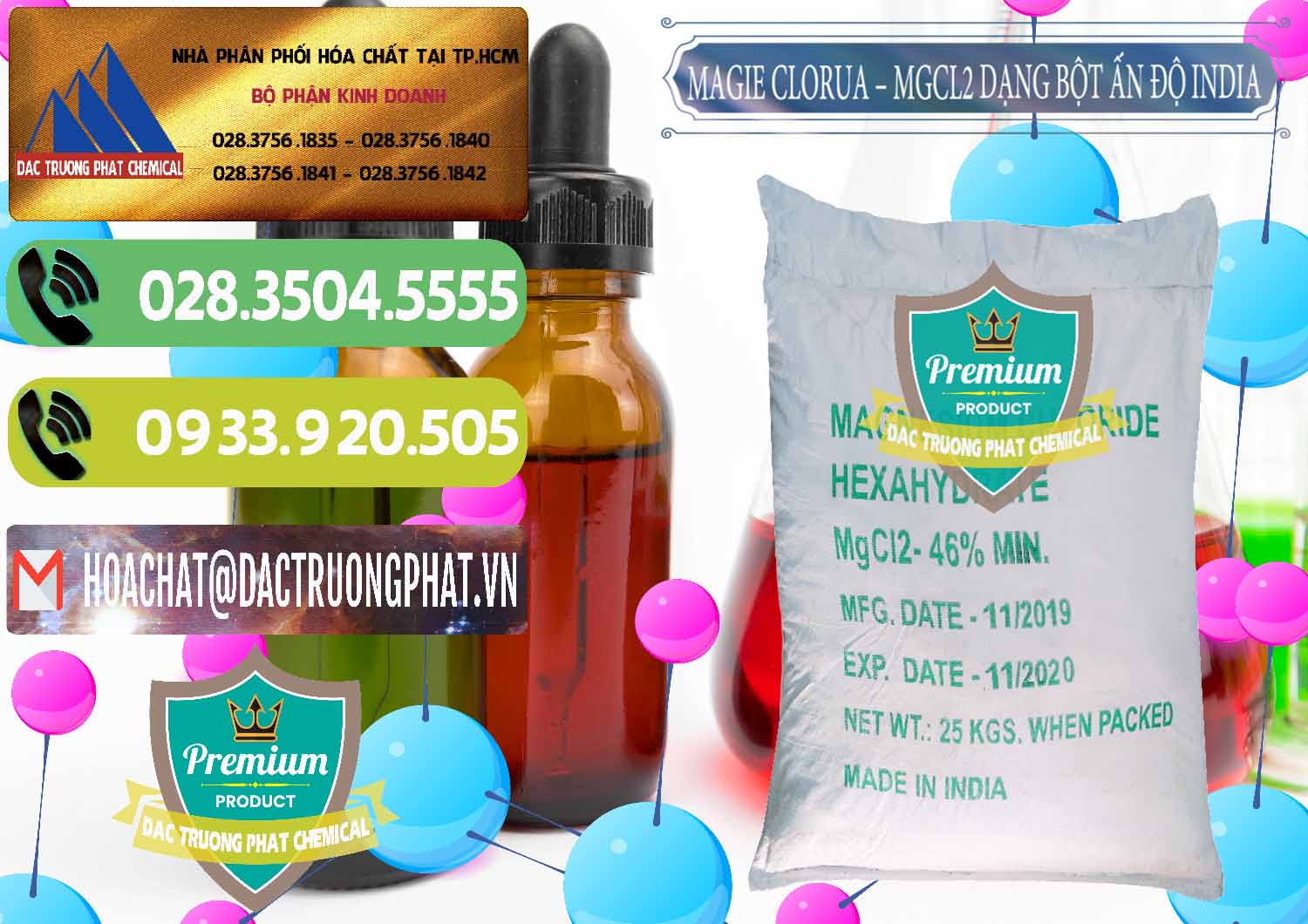 Công ty kinh doanh - bán Magie Clorua – MGCL2 96% Dạng Bột Ấn Độ India - 0206 - Đơn vị chuyên phân phối _ nhập khẩu hóa chất tại TP.HCM - hoachatmientay.vn