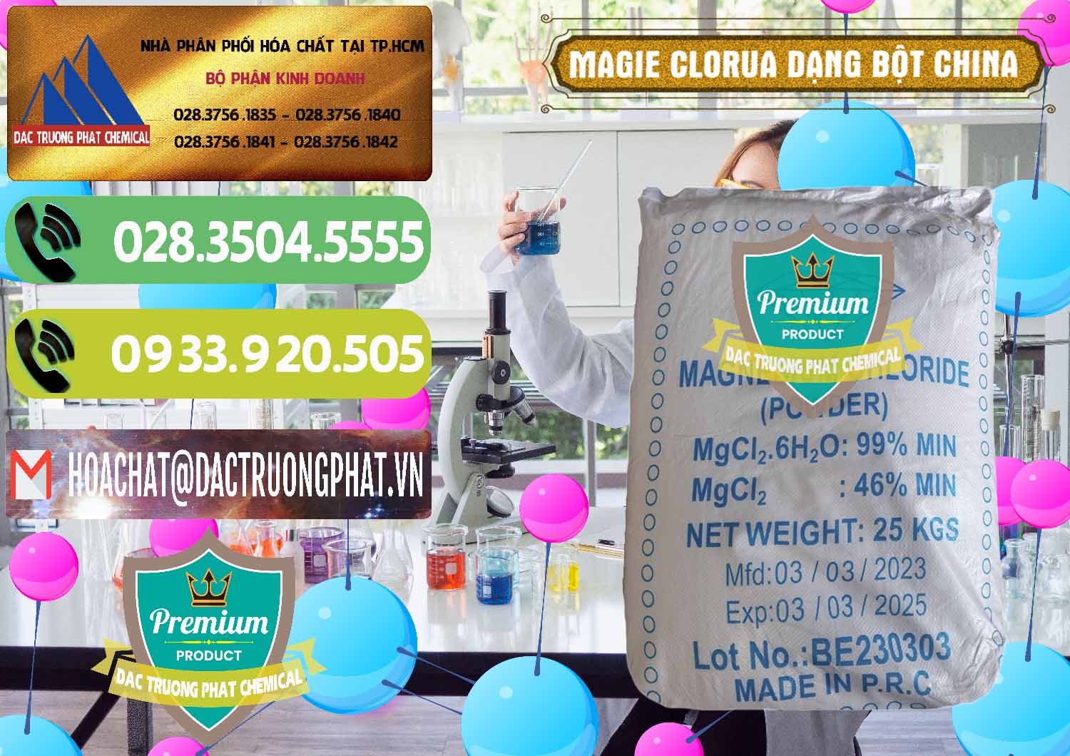 Nơi bán và phân phối Magie Clorua – MGCL2 96% Dạng Bột Logo Kim Cương Trung Quốc China - 0387 - Đơn vị bán ( cung cấp ) hóa chất tại TP.HCM - hoachatmientay.vn