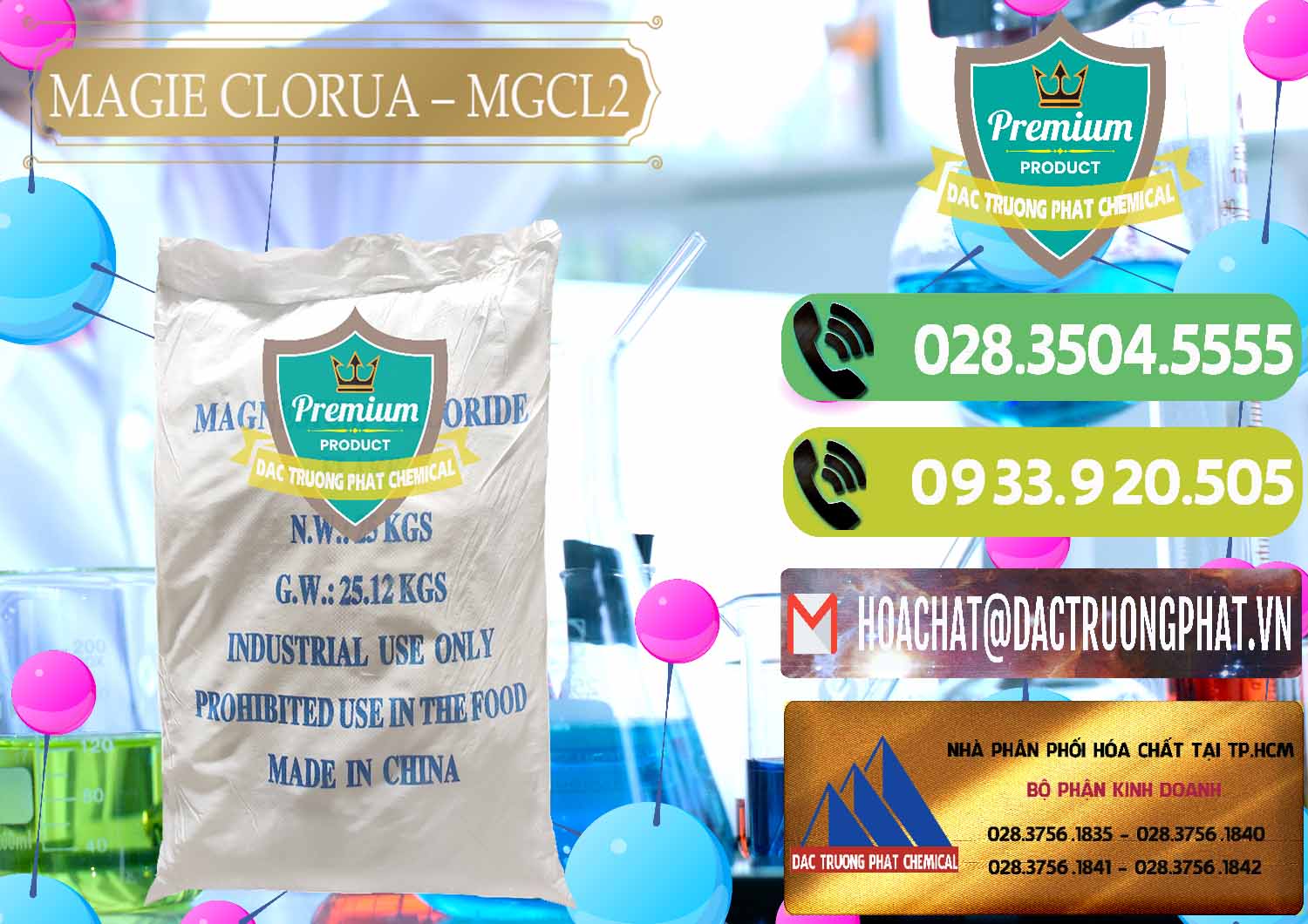 Công ty cung ứng và bán Magie Clorua – MGCL2 96% Dạng Vảy Trung Quốc China - 0091 - Chuyên kinh doanh và phân phối hóa chất tại TP.HCM - hoachatmientay.vn